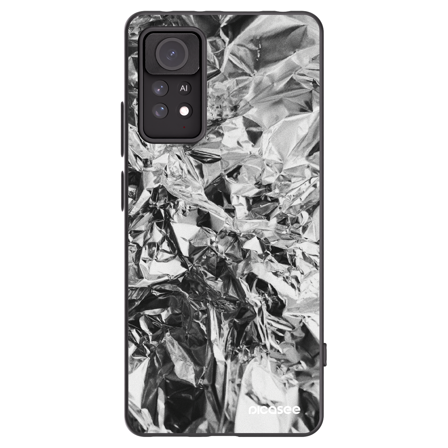 Picasee crna silikonska maskica za Xiaomi Redmi Note 11 Pro - Chrome