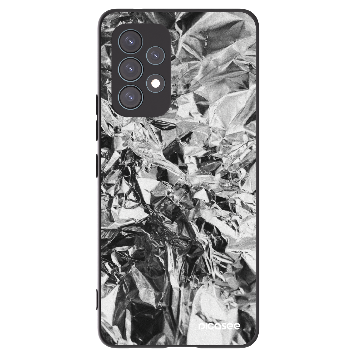 Picasee crna silikonska maskica za Samsung Galaxy A53 5G A536 - Chrome