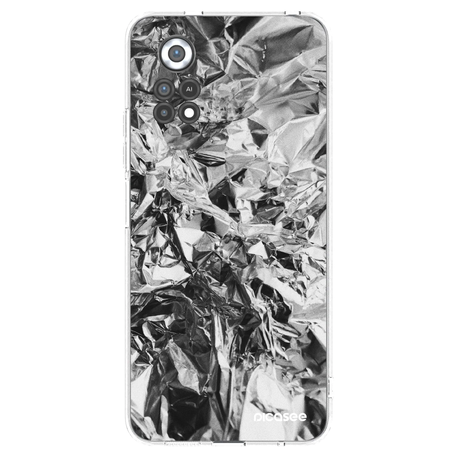 Picasee silikonska prozirna maskica za Xiaomi Poco X4 Pro 5G - Chrome
