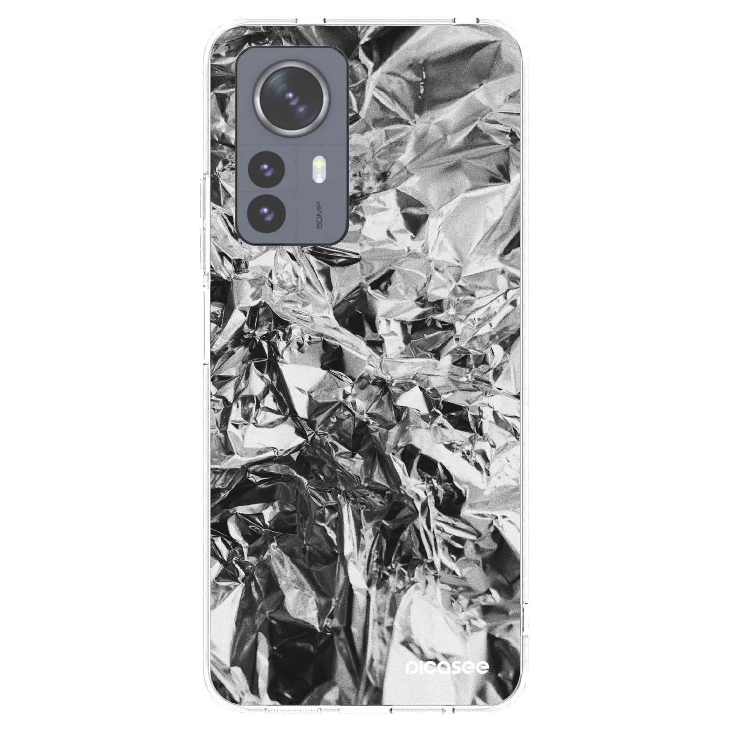 Picasee silikonska prozirna maskica za Xiaomi 12 Pro - Chrome