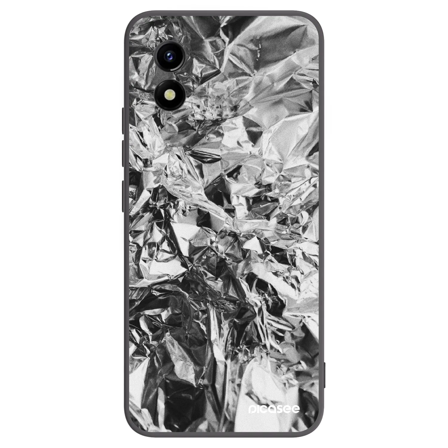 Picasee crna silikonska maskica za Vivo Y01 - Chrome