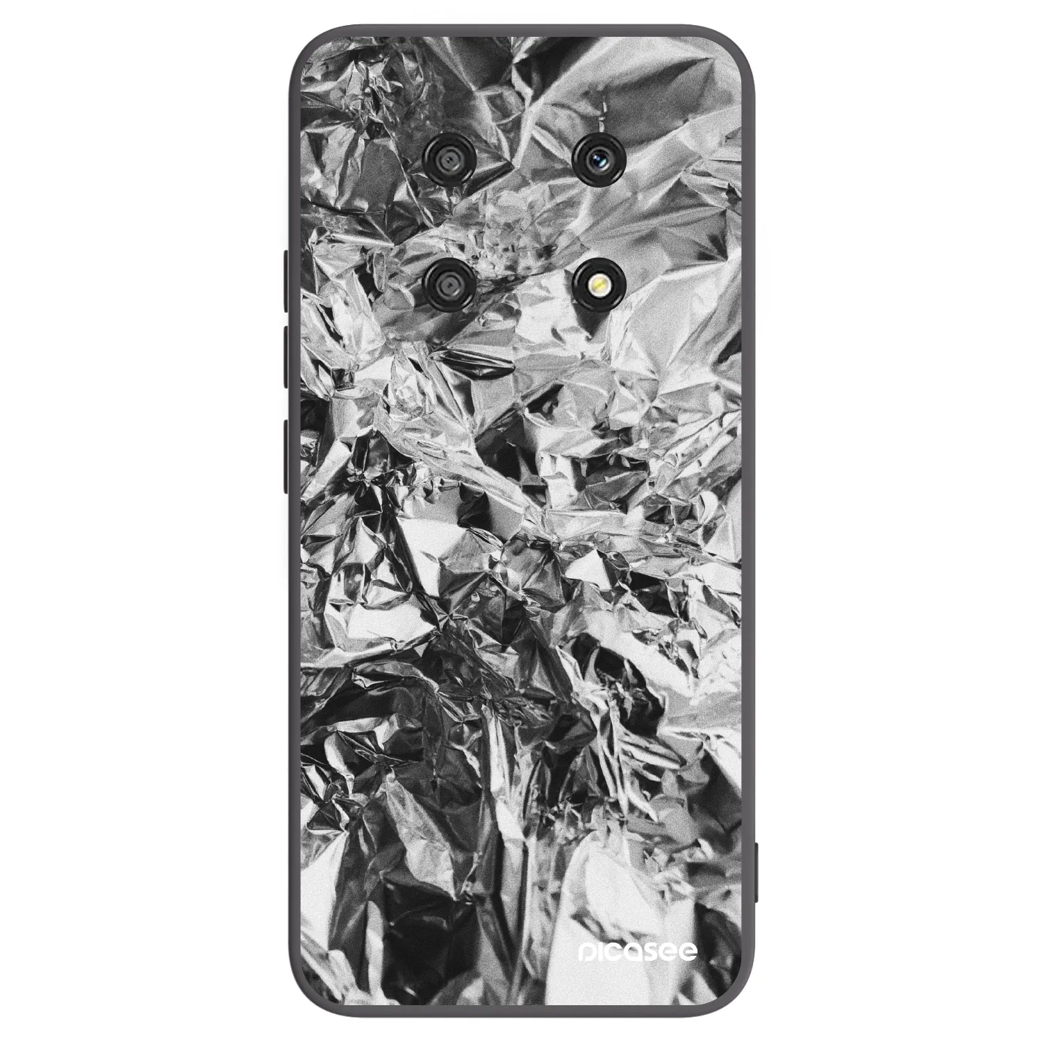 Picasee crna silikonska maskica za Honor Magic4 Lite 5G - Chrome