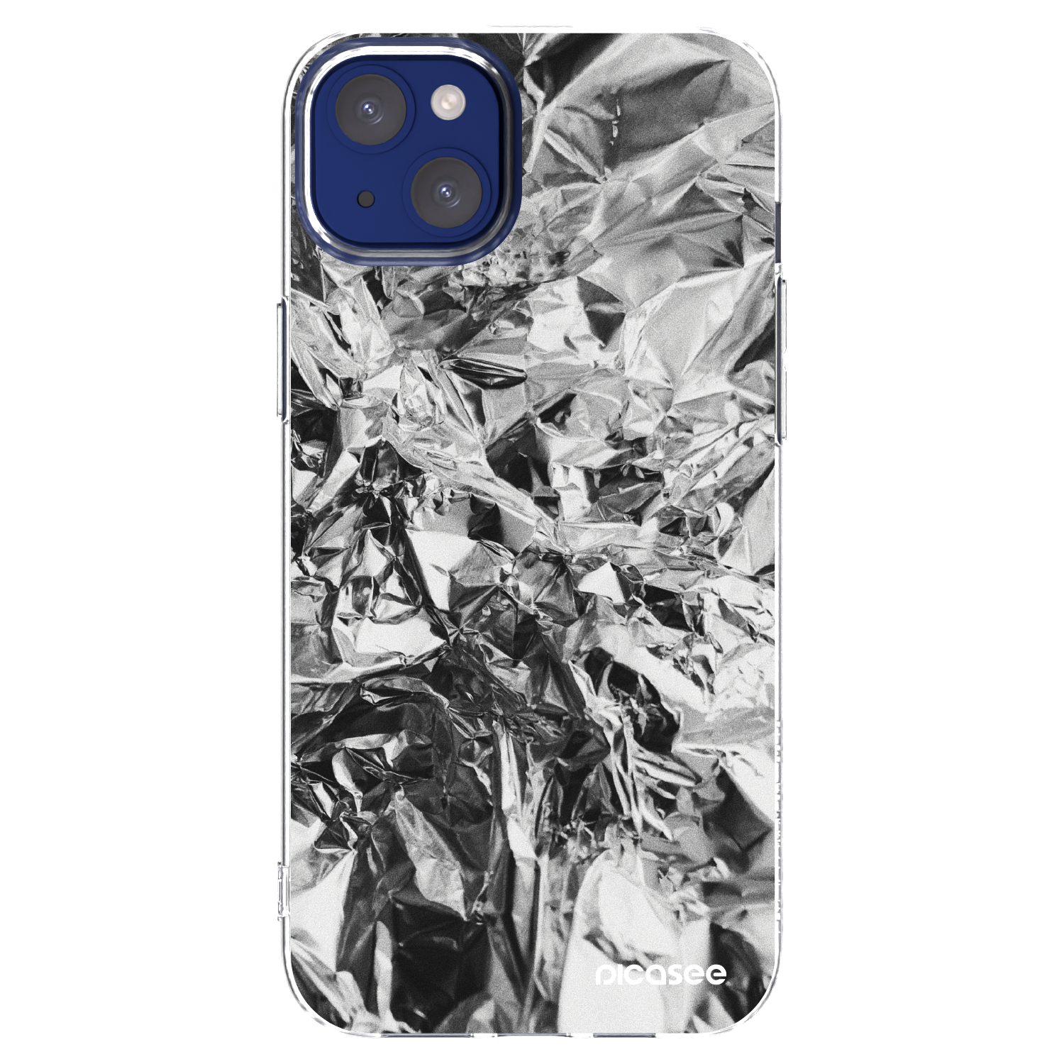 Picasee silikonska prozirna maskica za Apple iPhone 14 Plus - Chrome