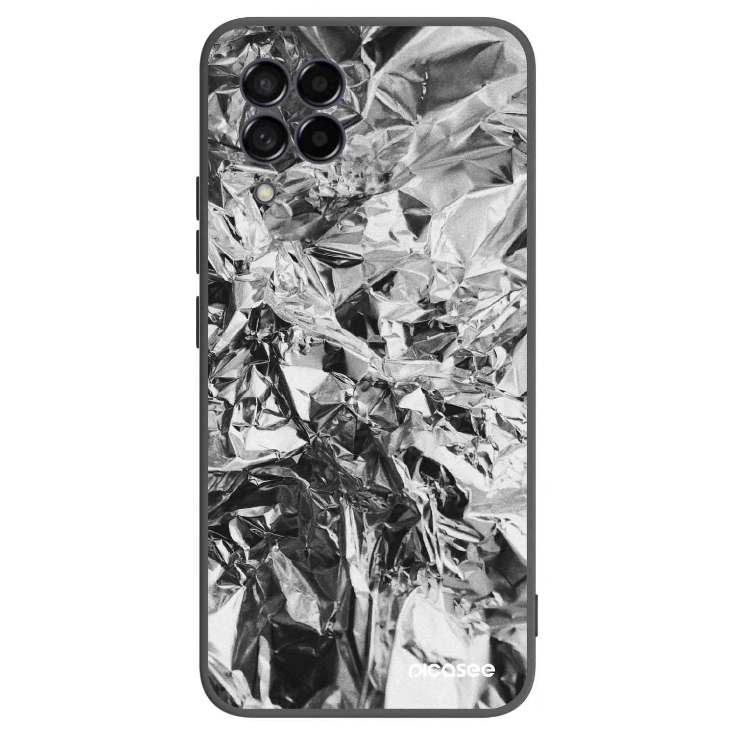 Picasee crna silikonska maskica za Samsung Galaxy M53 5G - Chrome