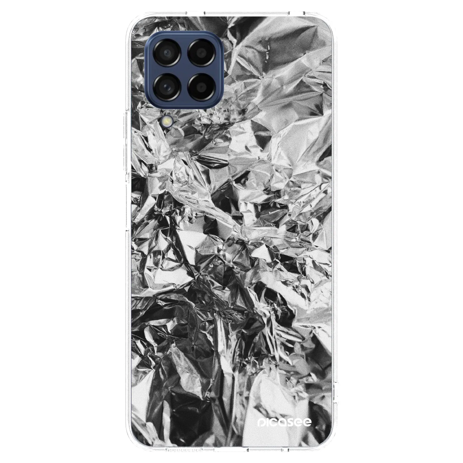 Picasee silikonska prozirna maskica za Samsung Galaxy M53 5G - Chrome