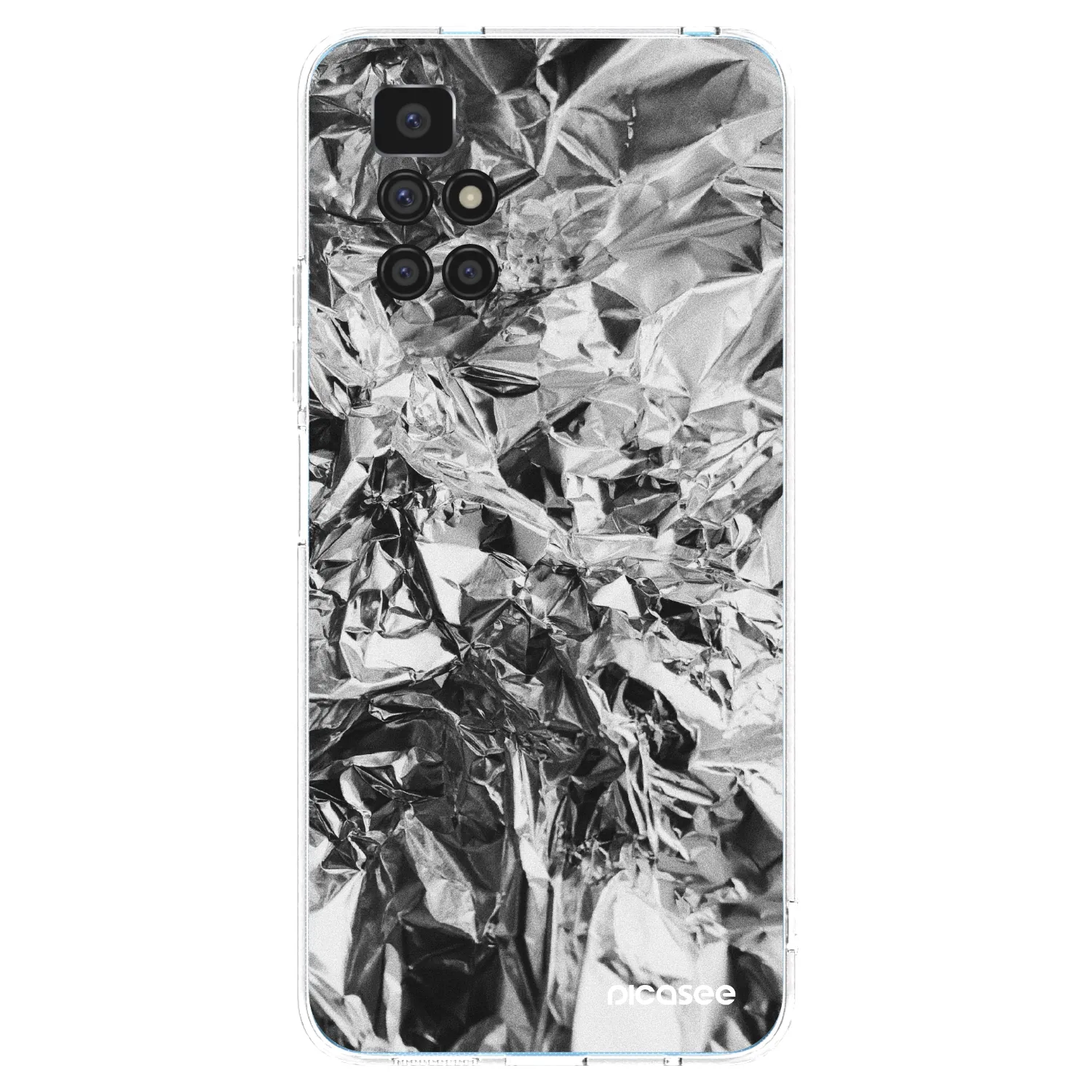 Picasee silikonska prozirna maskica za Xiaomi Redmi 10 (2022) - Chrome