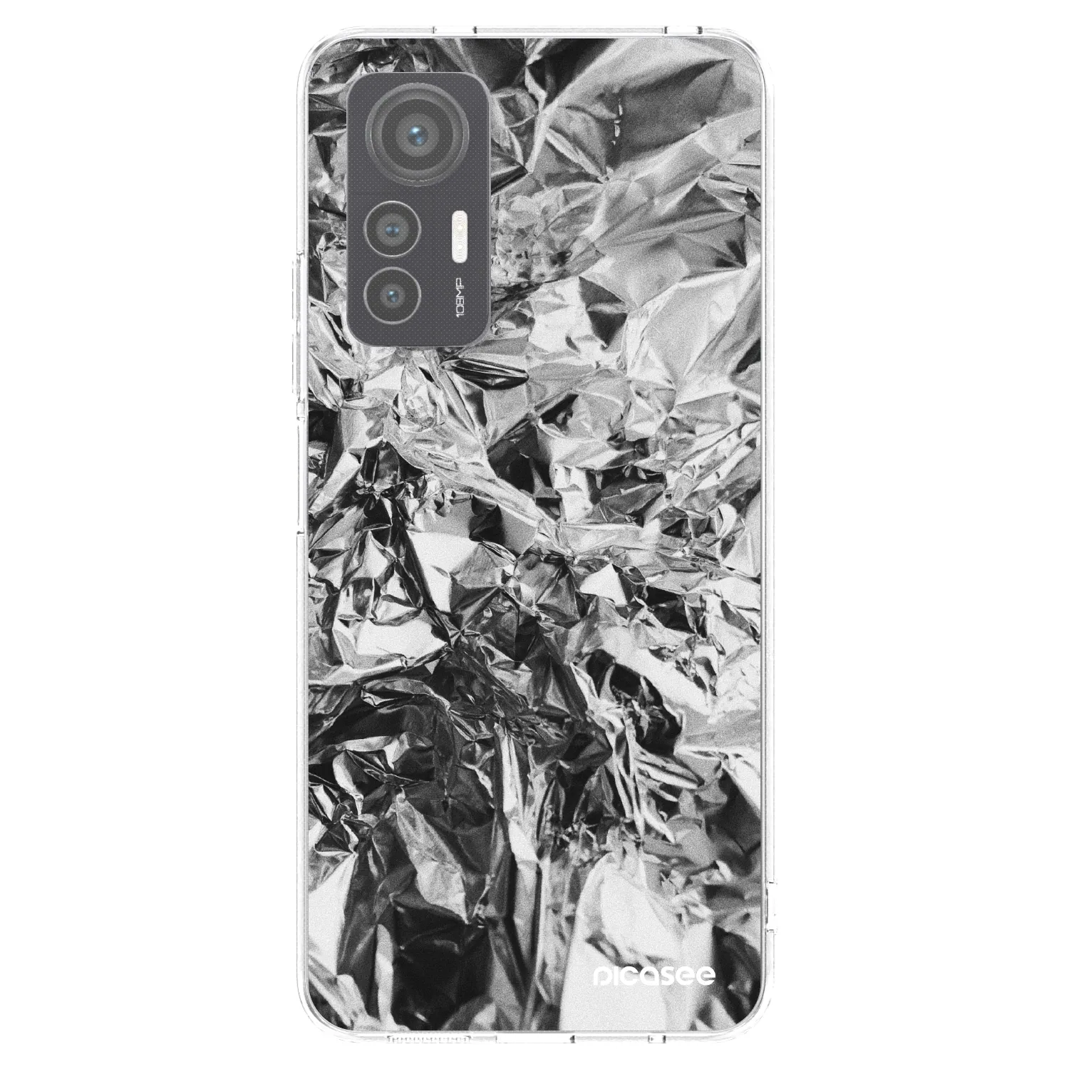 Picasee silikonska prozirna maskica za Xiaomi 12 Lite - Chrome