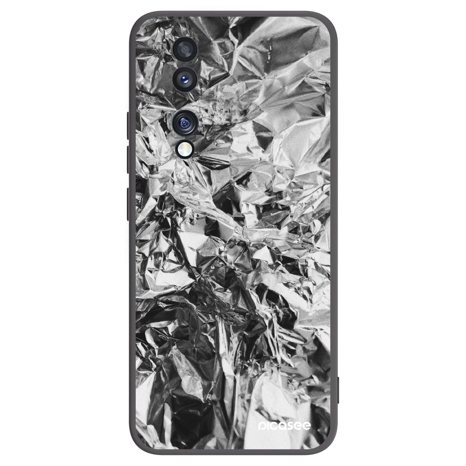 Picasee crna silikonska maskica za Honor 70 - Chrome