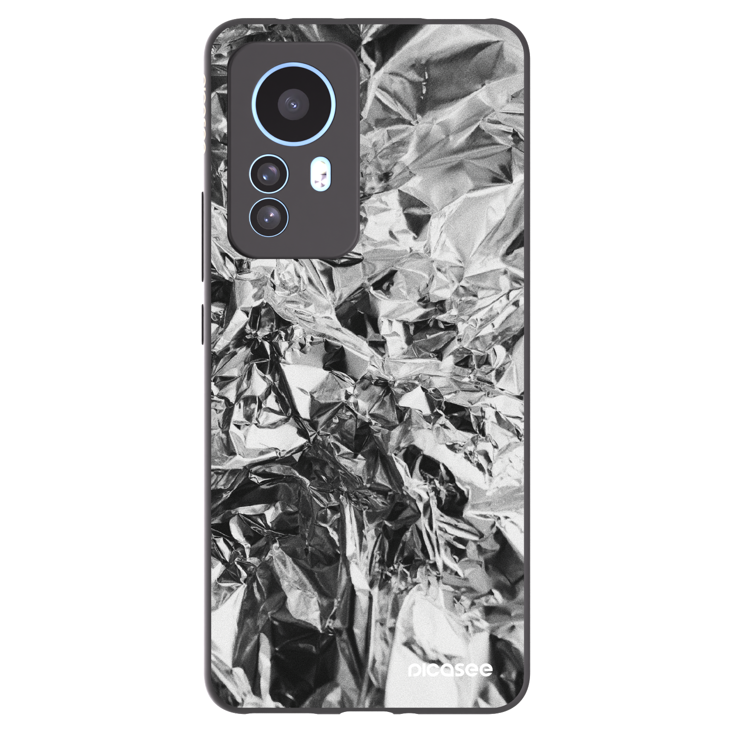 Picasee crna silikonska maskica za Xiaomi 12T Pro - Chrome