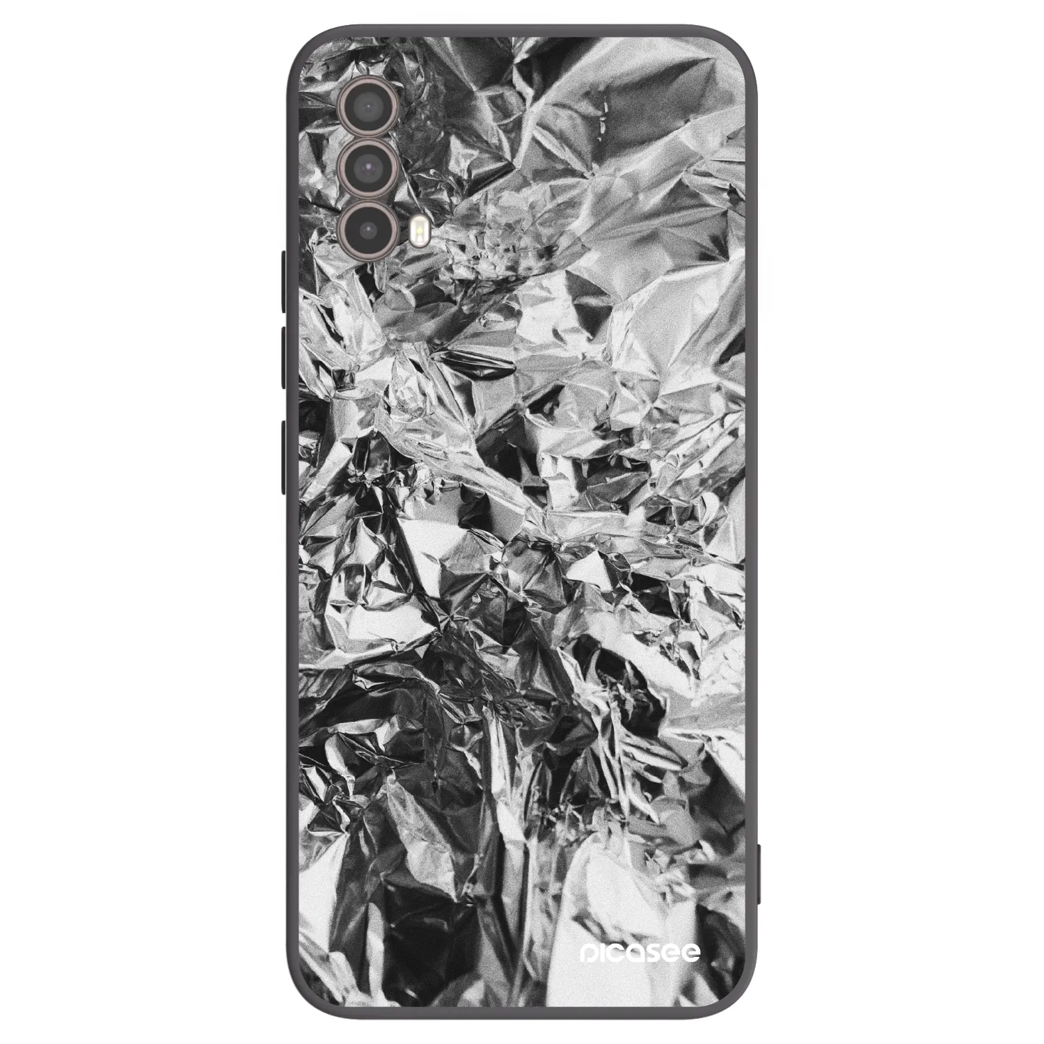 Picasee crna silikonska maskica za Motorola Moto E40 - Chrome