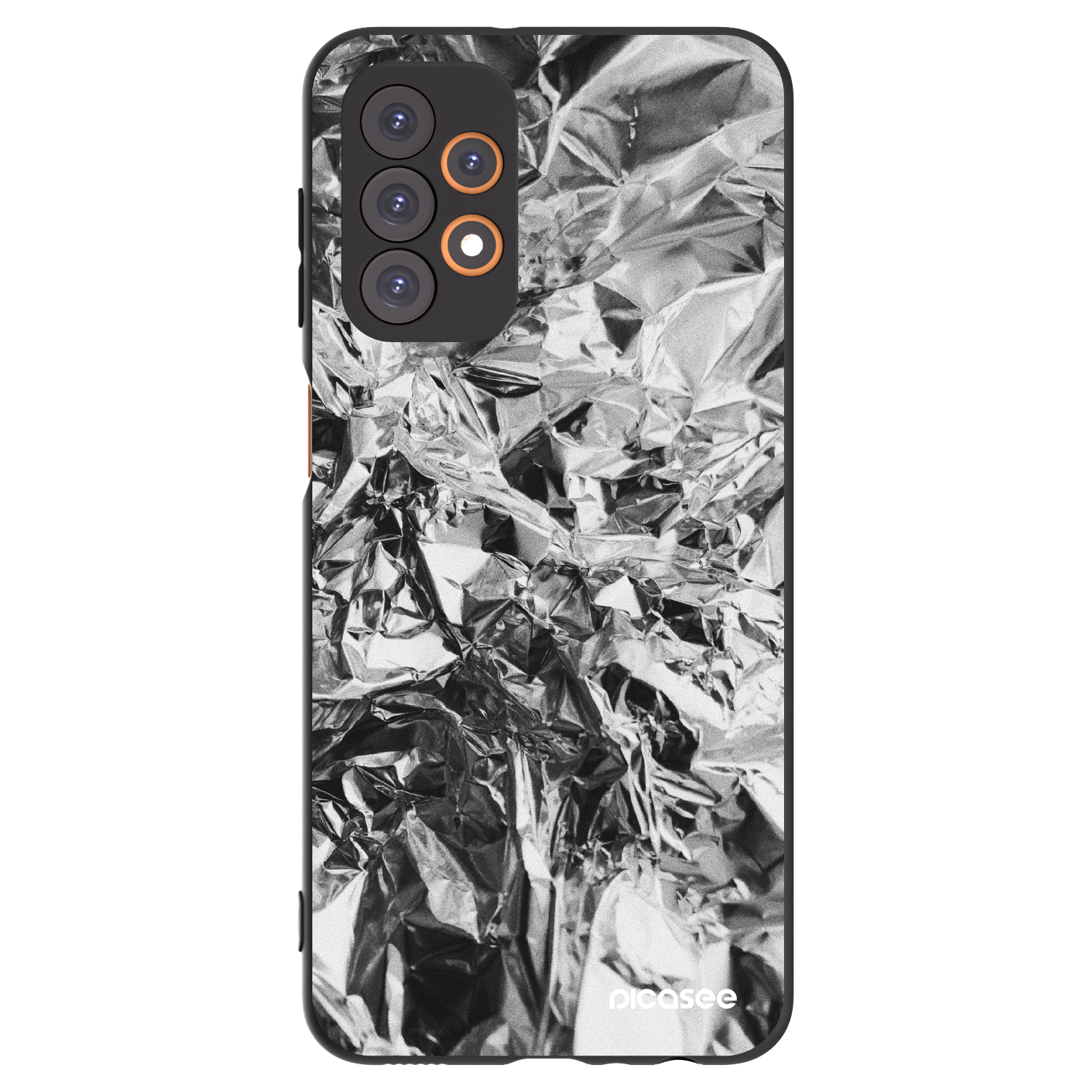 Picasee crna silikonska maskica za Samsung Galaxy A23 A235F 4G - Chrome