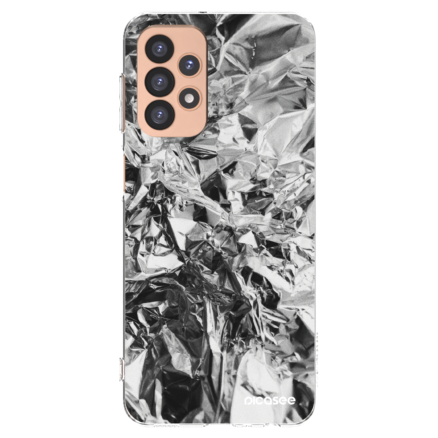 Picasee silikonska prozirna maskica za Samsung Galaxy A23 A236B 5G - Chrome