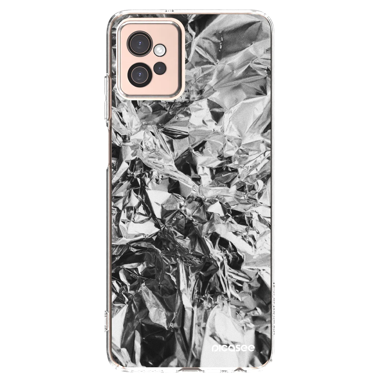 Picasee silikonska prozirna maskica za Motorola Moto G32 - Chrome