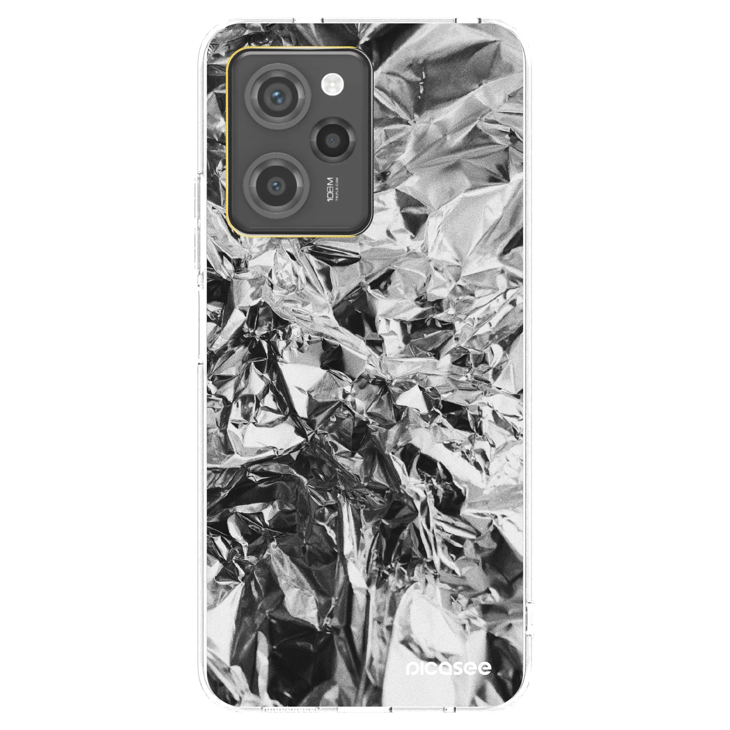 Picasee silikonska prozirna maskica za Xiaomi Poco X5 Pro - Chrome