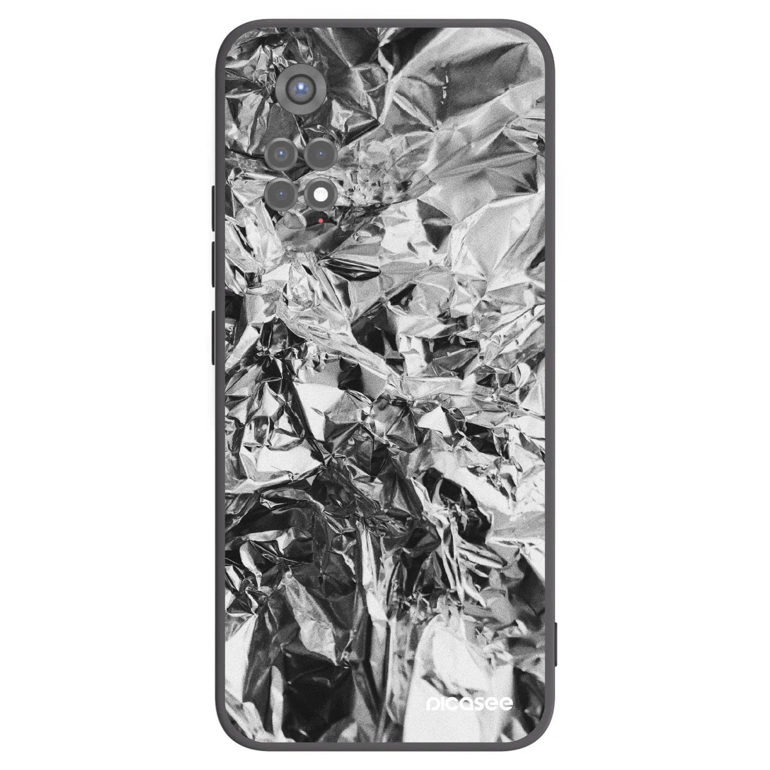 Picasee crna silikonska maskica za Xiaomi Redmi Note 11S 5G - Chrome