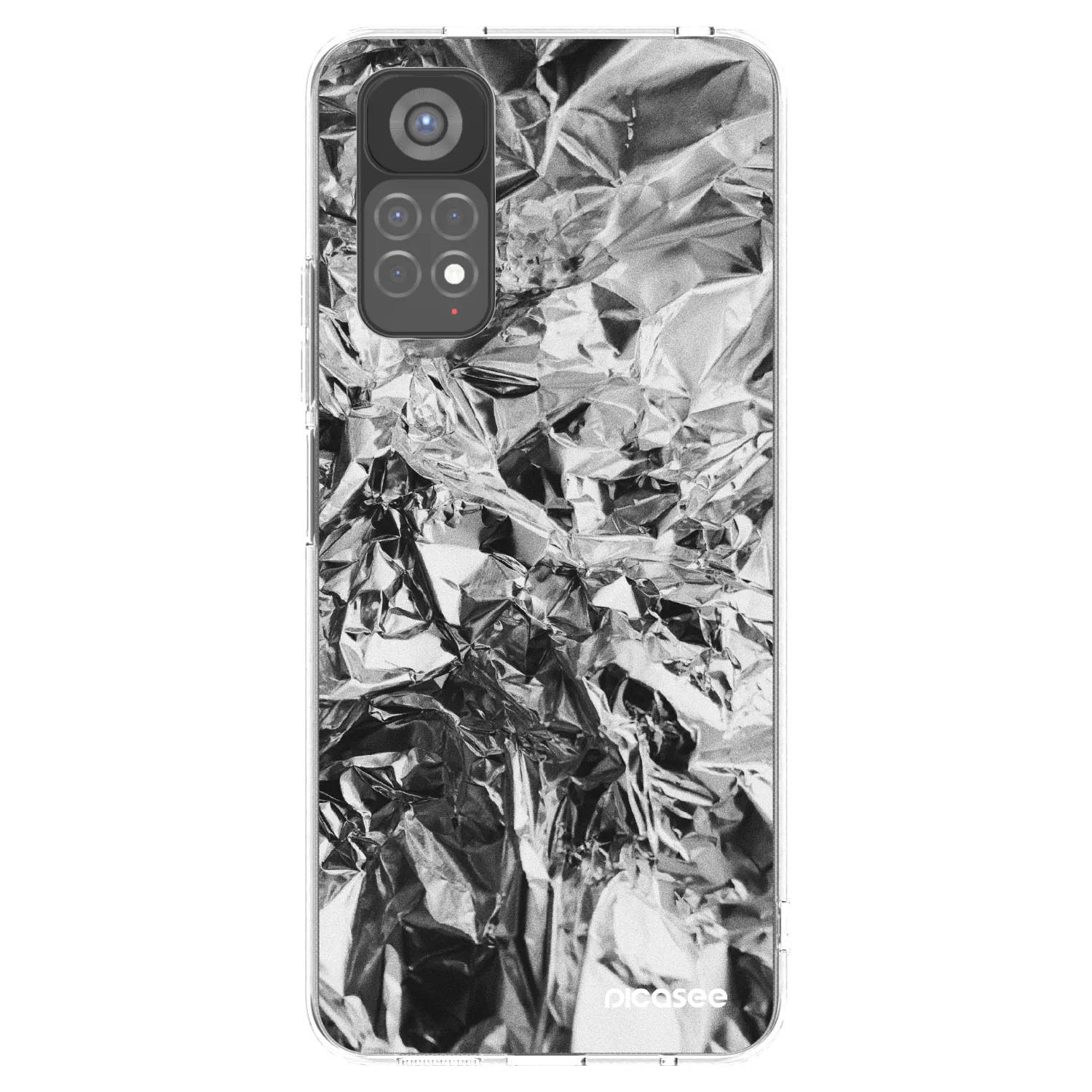 Picasee silikonska prozirna maskica za Xiaomi Redmi Note 11S 5G - Chrome