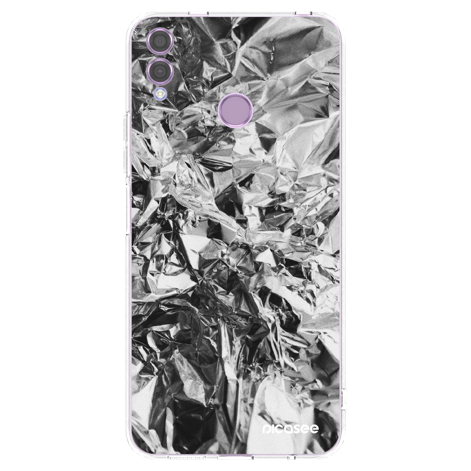Picasee silikonska prozirna maskica za Honor 8X - Chrome