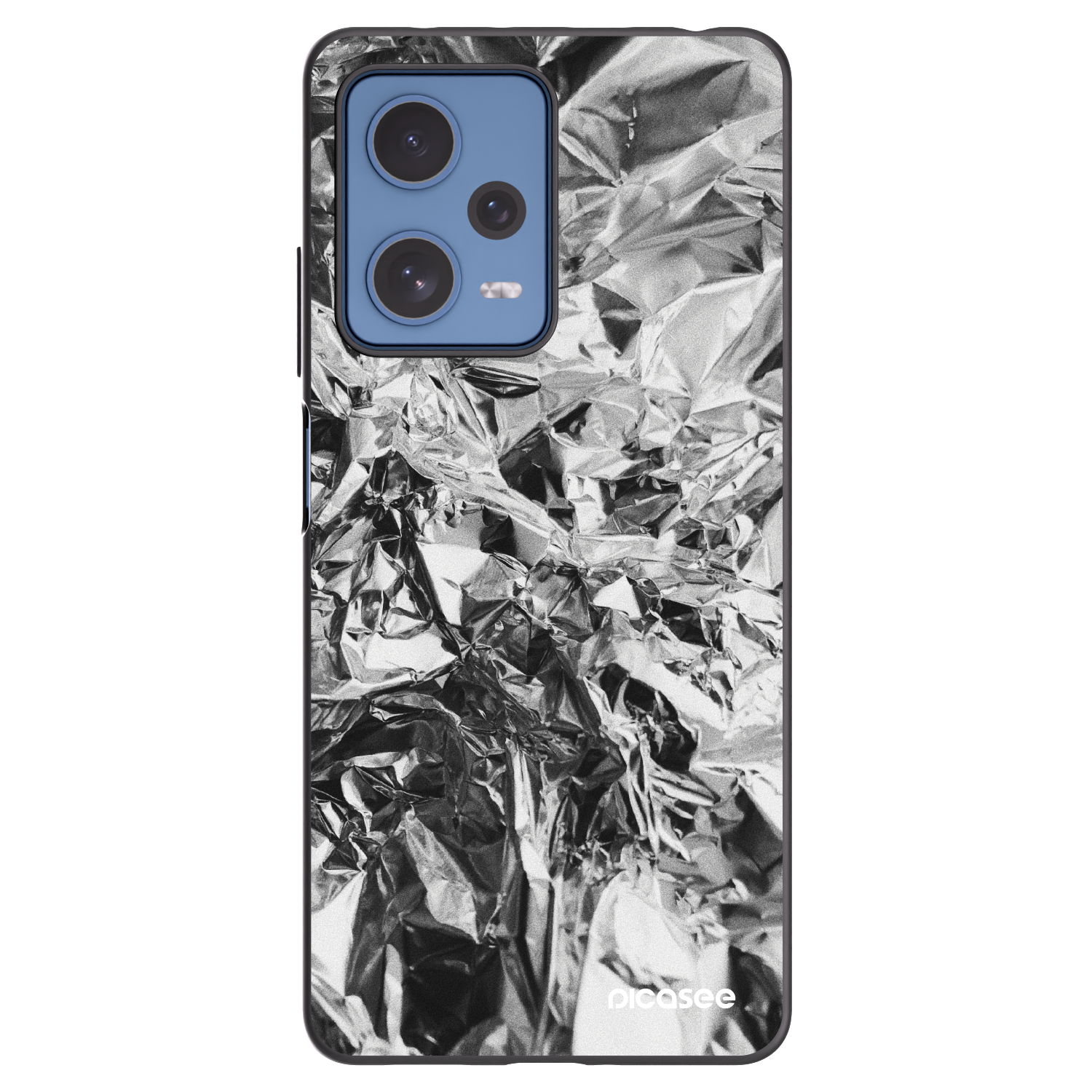 Picasee crna silikonska maskica za Xiaomi Redmi Note 12 Pro 5G - Chrome