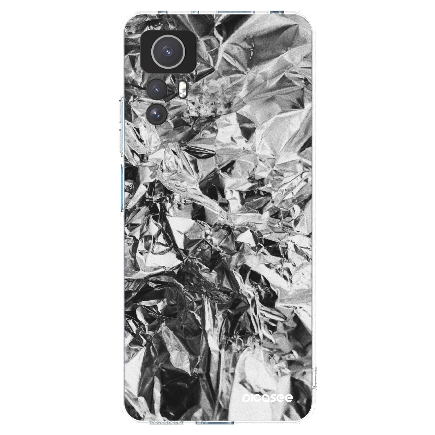 Picasee silikonska prozirna maskica za Xiaomi Redmi Note 12S - Chrome