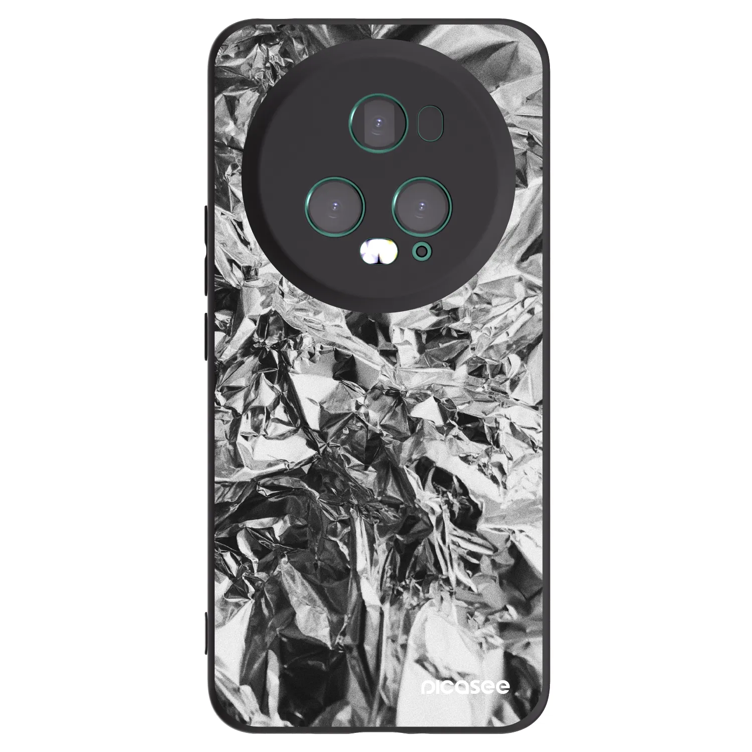 Picasee crna silikonska maskica za Honor Magic5 Pro - Chrome
