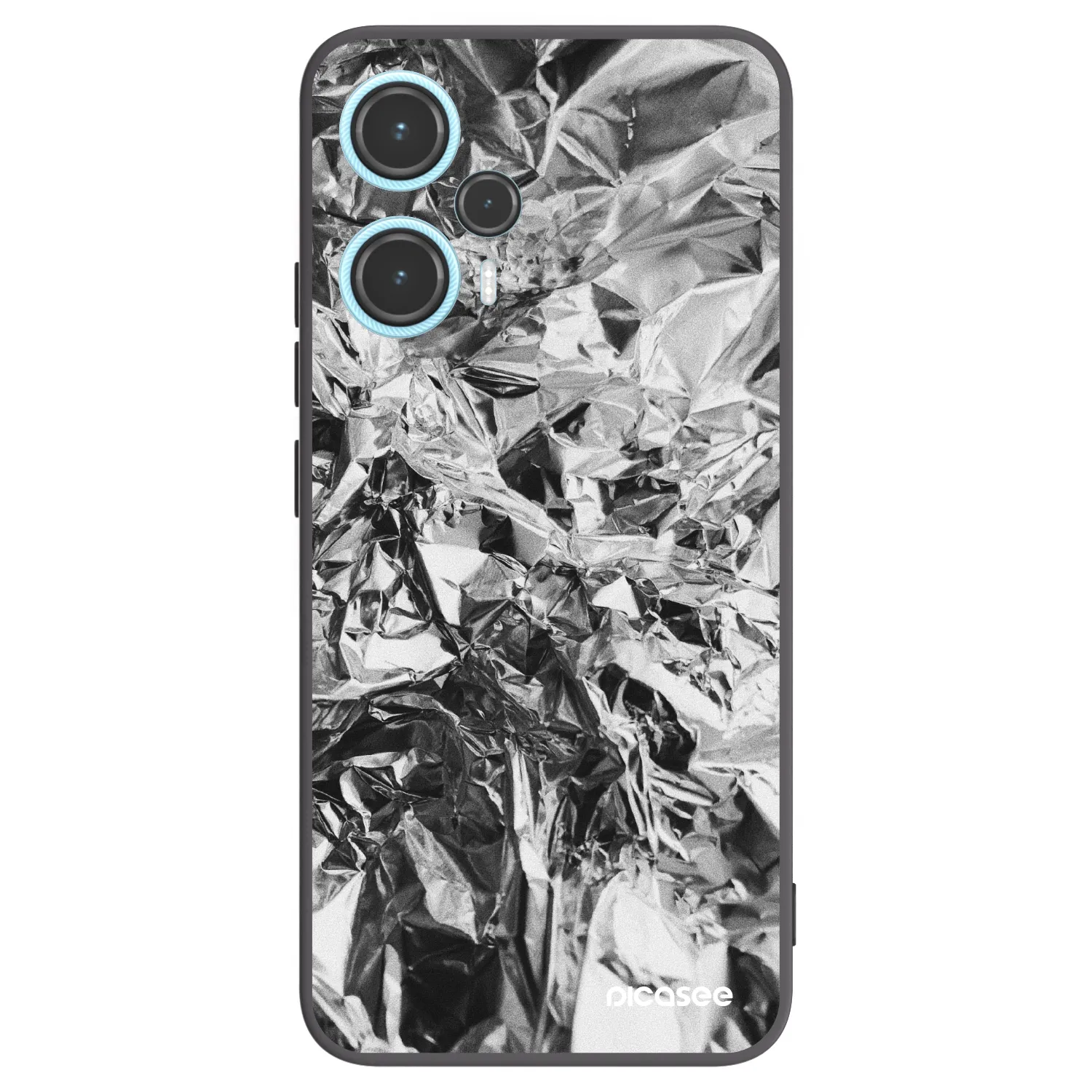 Picasee crna silikonska maskica za Xiaomi Poco F5 - Chrome