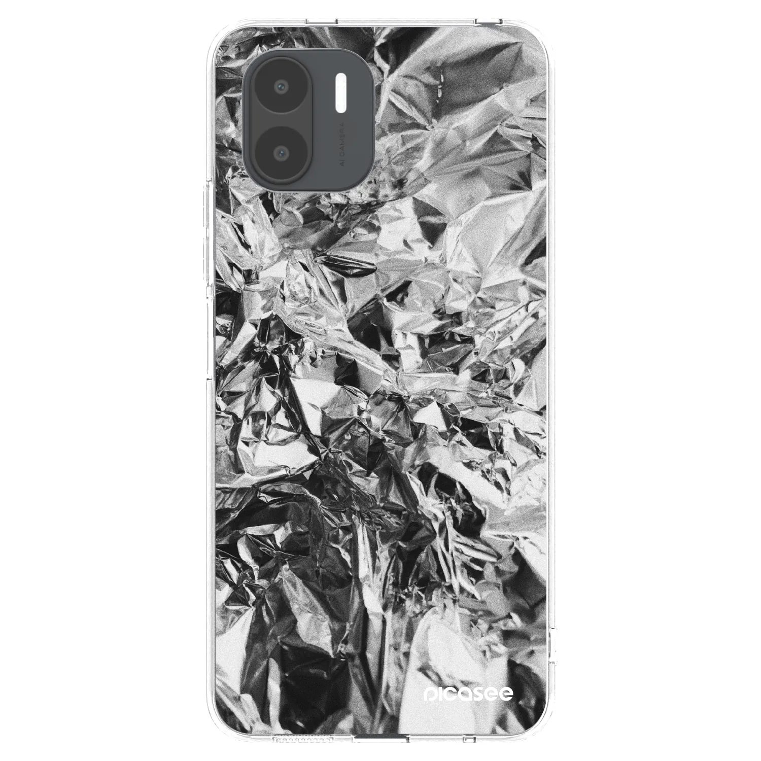 Picasee silikonska prozirna maskica za Xiaomi Redmi A2 - Chrome