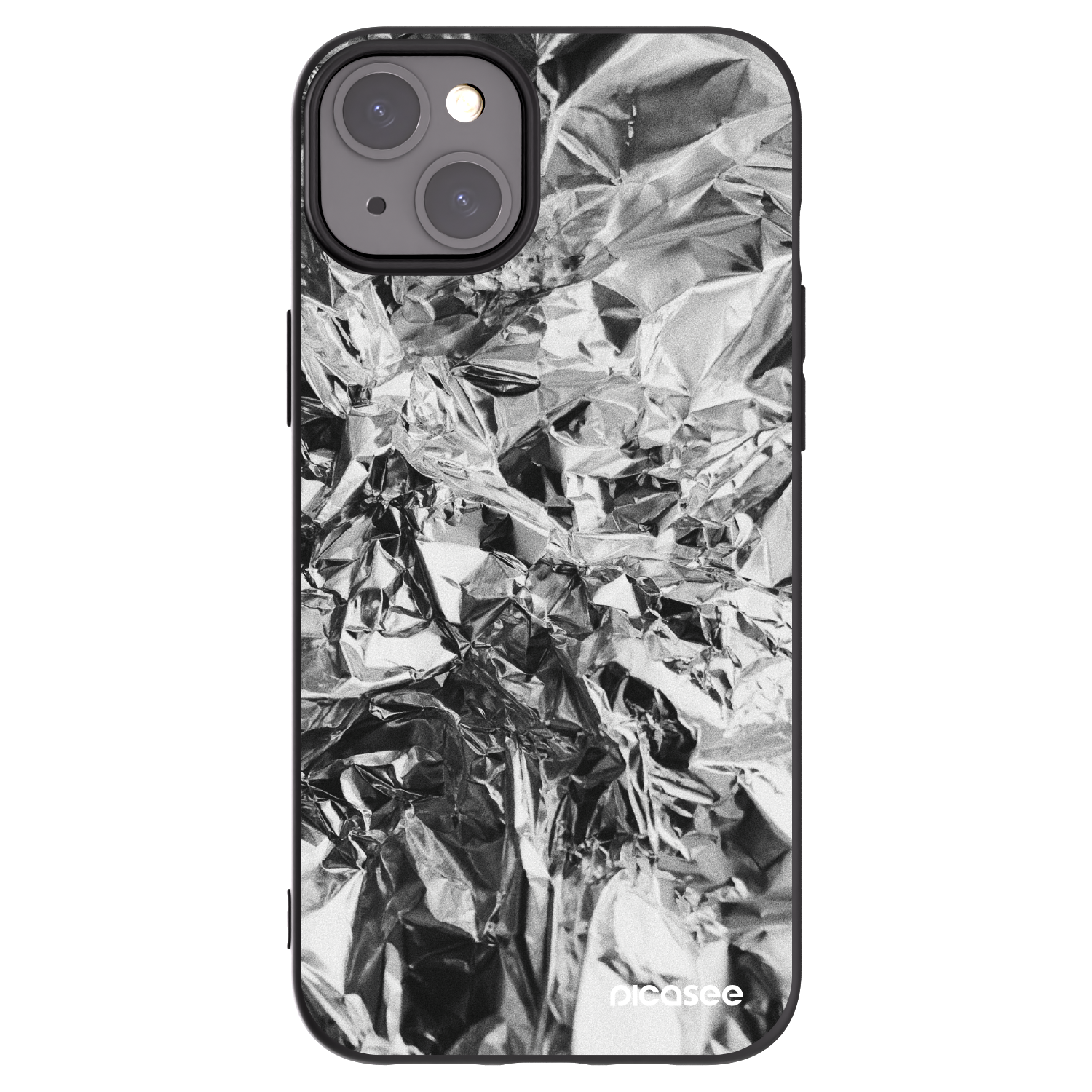 Picasee crna silikonska maskica za Apple iPhone 15 Plus - Chrome