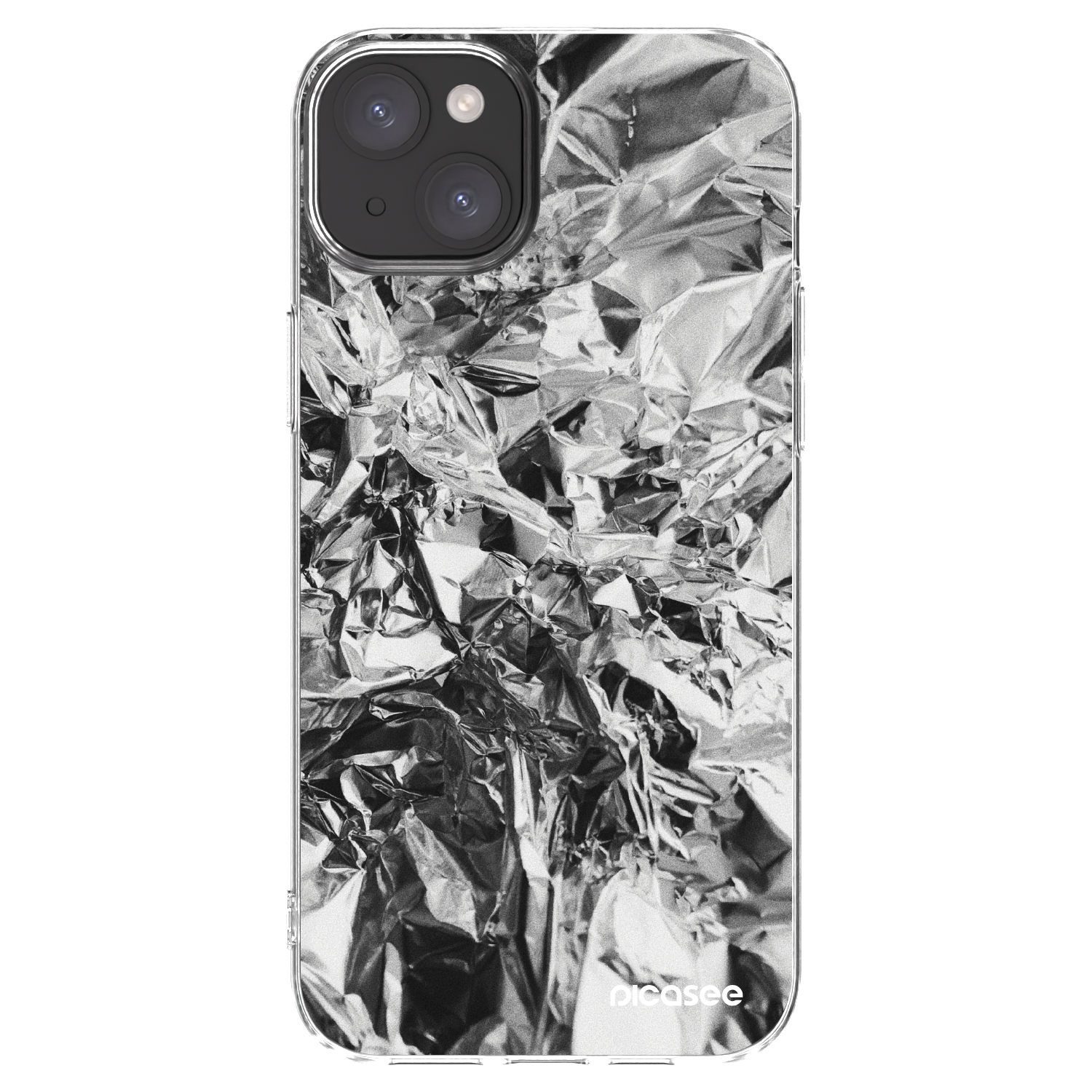 Picasee silikonska prozirna maskica za Apple iPhone 15 Plus - Chrome