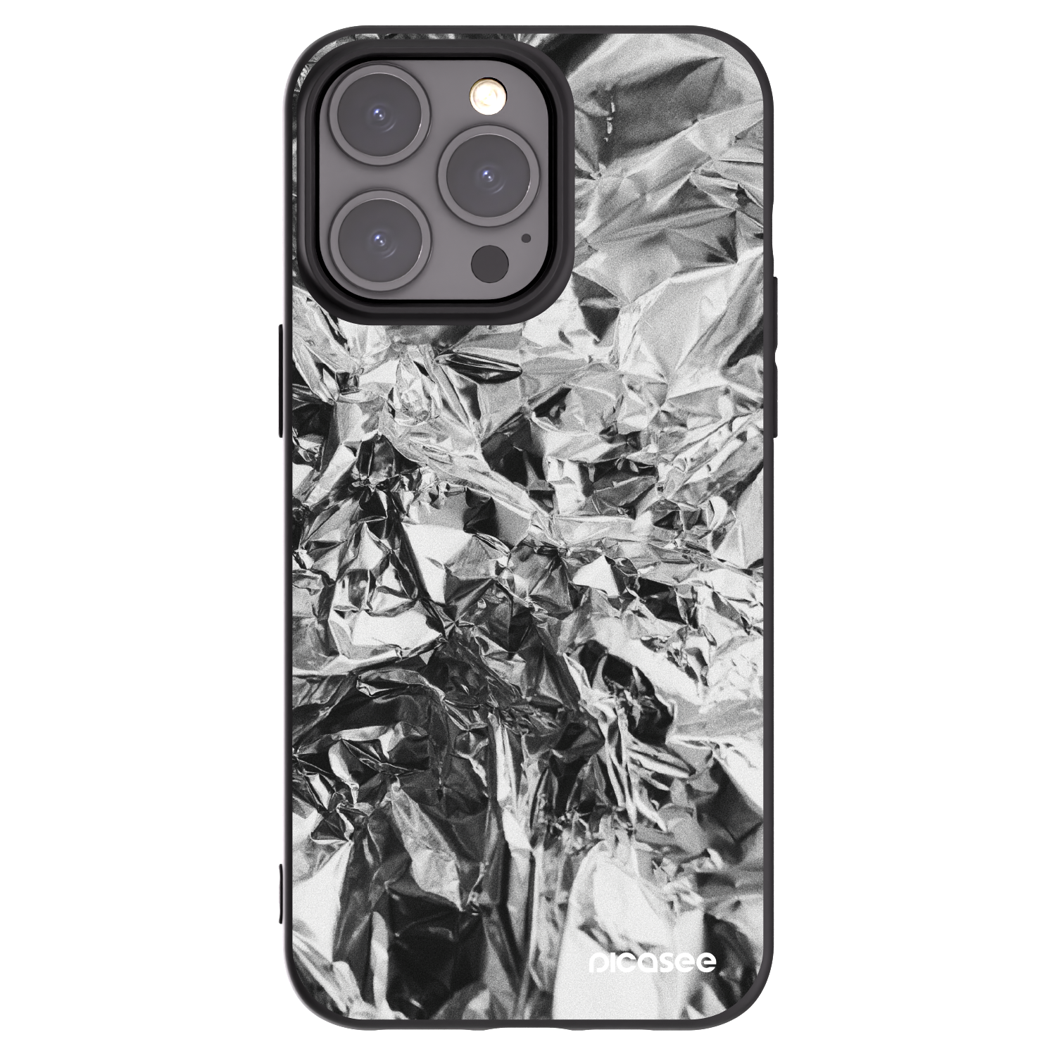 Picasee crna silikonska maskica za Apple iPhone 15 Pro Max - Chrome