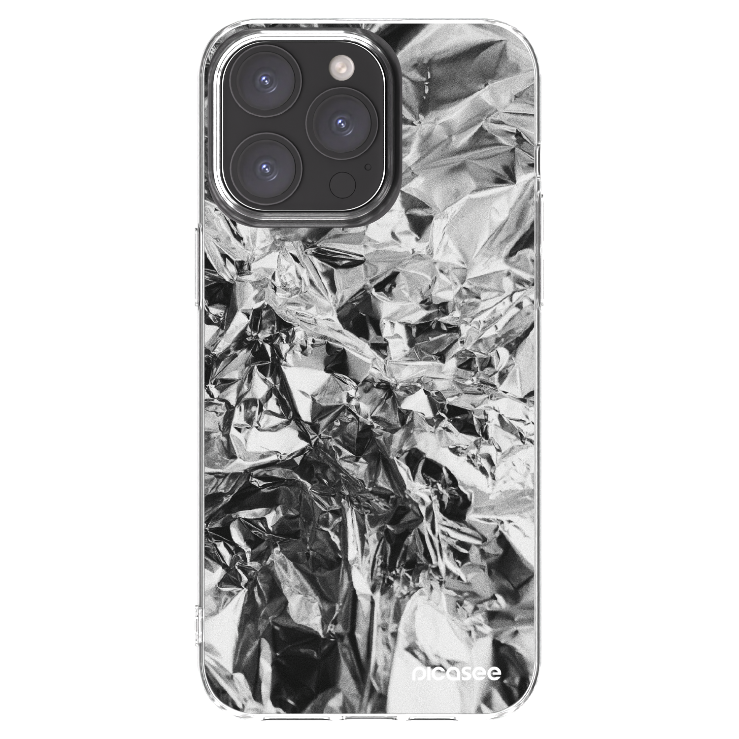 Picasee silikonska prozirna maskica za Apple iPhone 15 Pro Max - Chrome