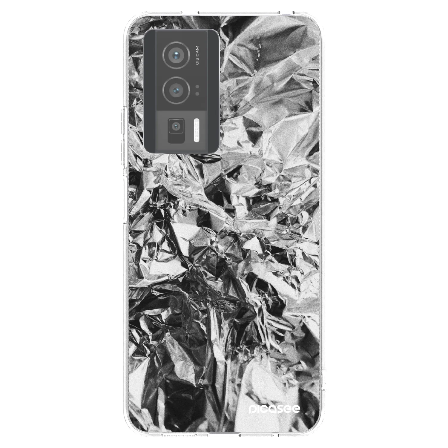 Picasee silikonska prozirna maskica za Xiaomi Poco F5 Pro 5G - Chrome