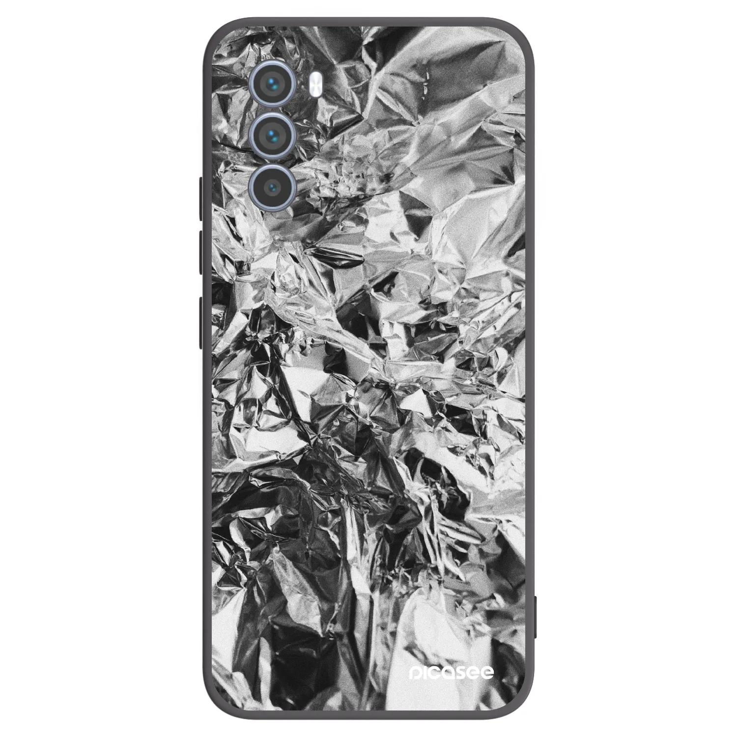 Picasee crna silikonska maskica za Motorola Moto G62 - Chrome