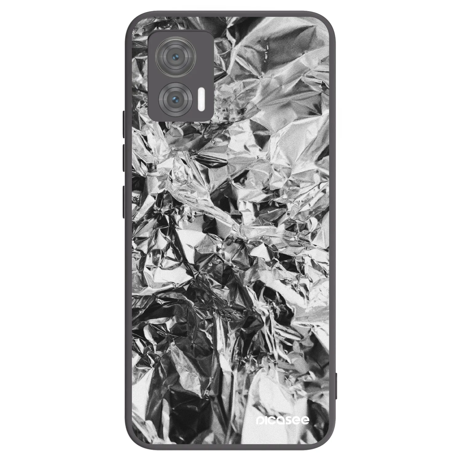 Picasee crna silikonska maskica za Motorola Edge 30 Neo - Chrome