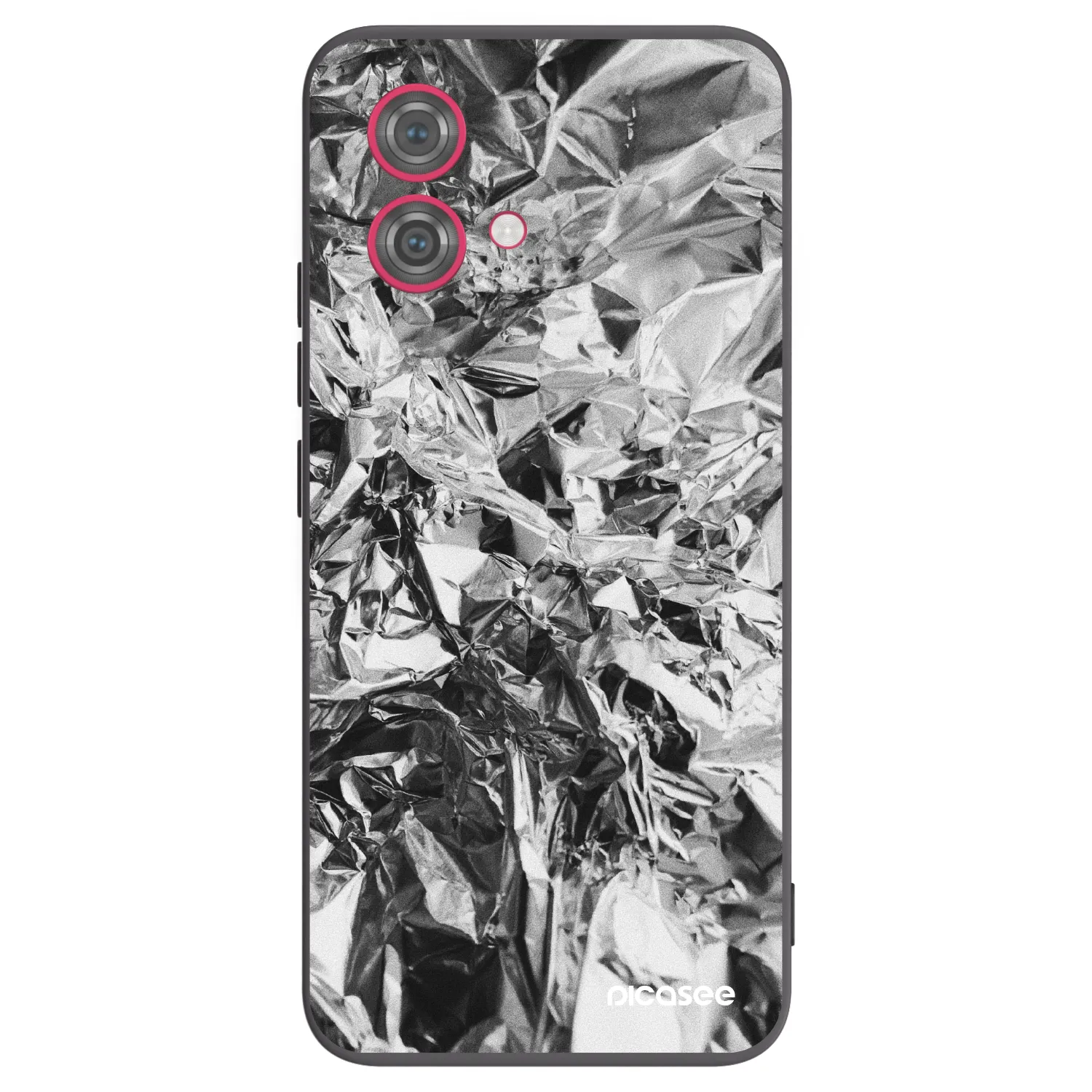 Picasee crna silikonska maskica za Motorola Moto G84 5G - Chrome