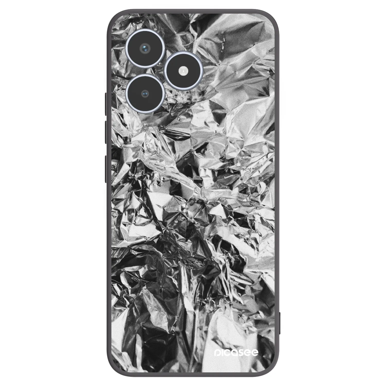 Picasee crna silikonska maskica za Realme C53 - Chrome