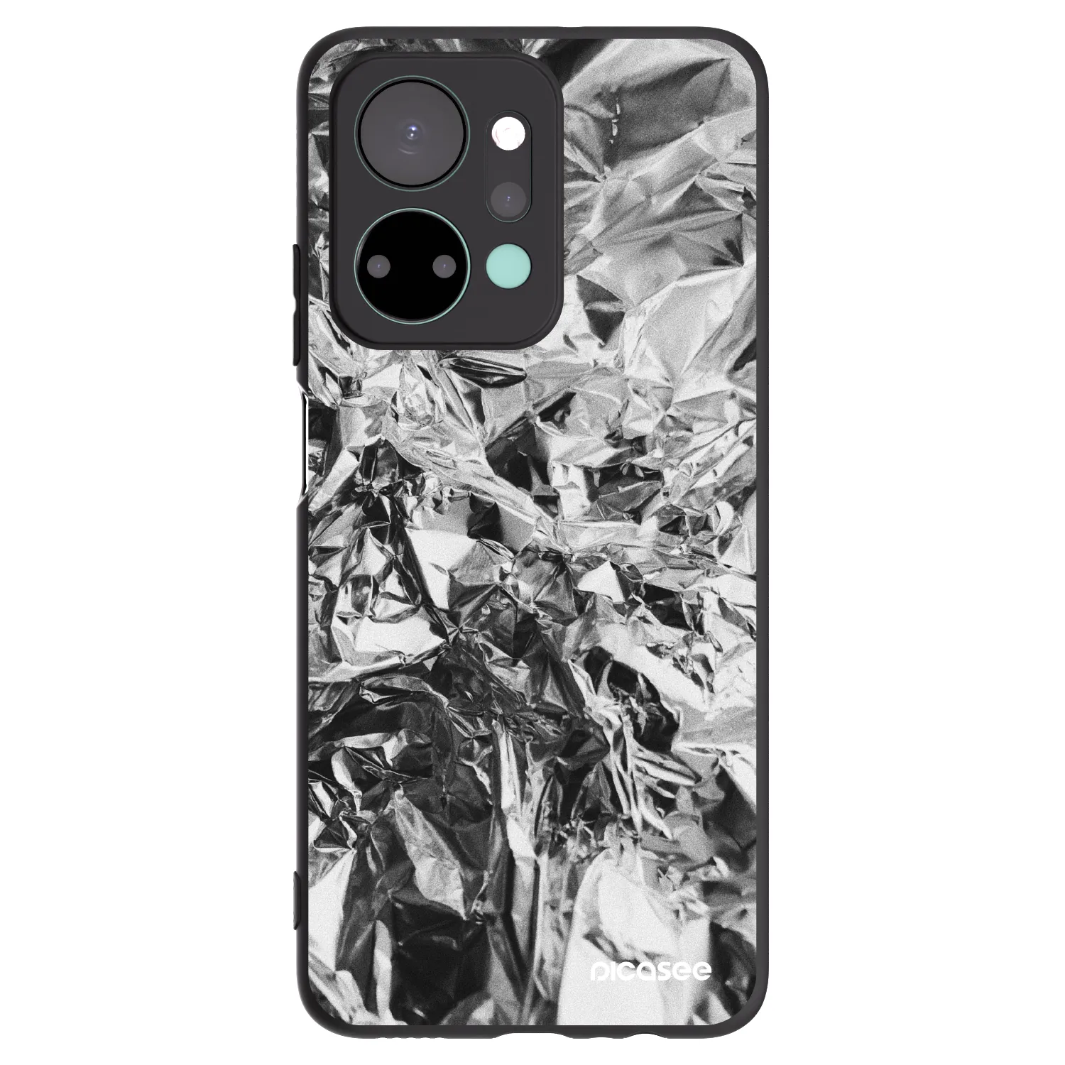 Picasee crna silikonska maskica za Honor X7a - Chrome