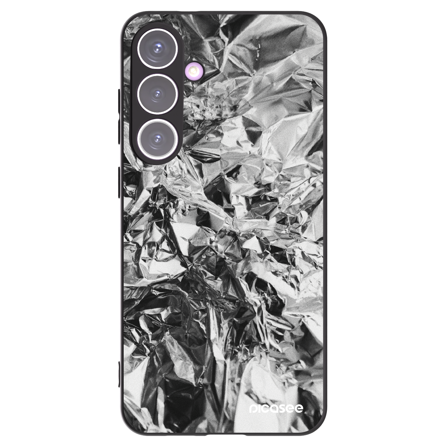 Picasee crna silikonska maskica za Samsung Galaxy S24+ S926B 5G - Chrome