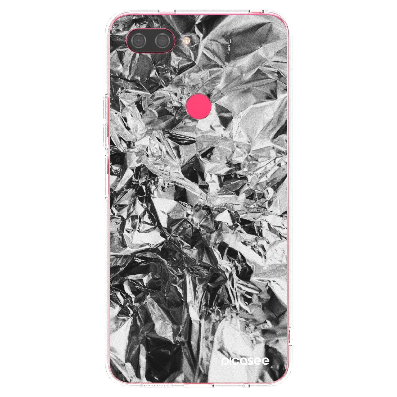 Picasee silikonska prozirna maskica za Xiaomi Mi 8 Lite - Chrome
