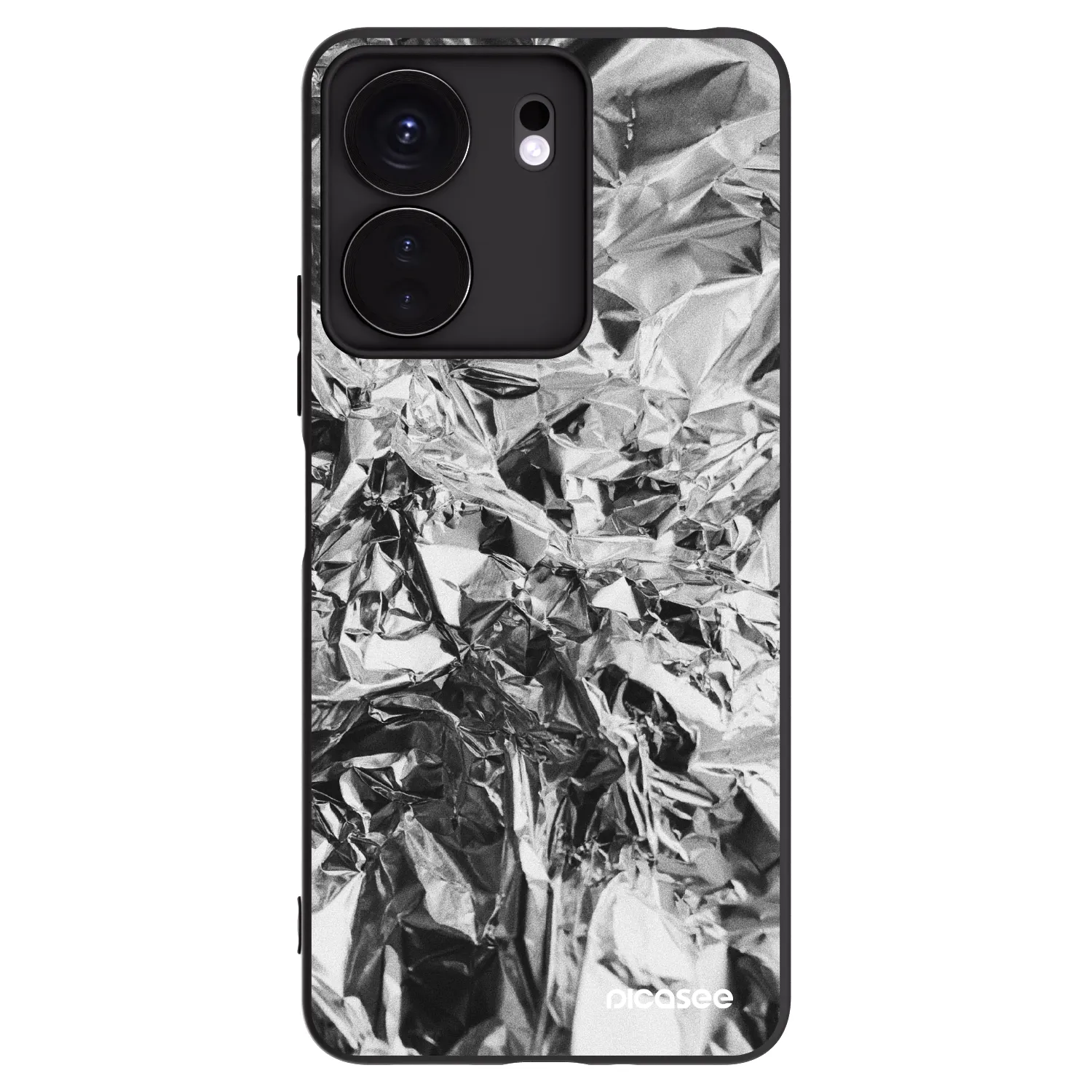 Picasee crna silikonska maskica za Xiaomi Redmi 13C 4G - Chrome