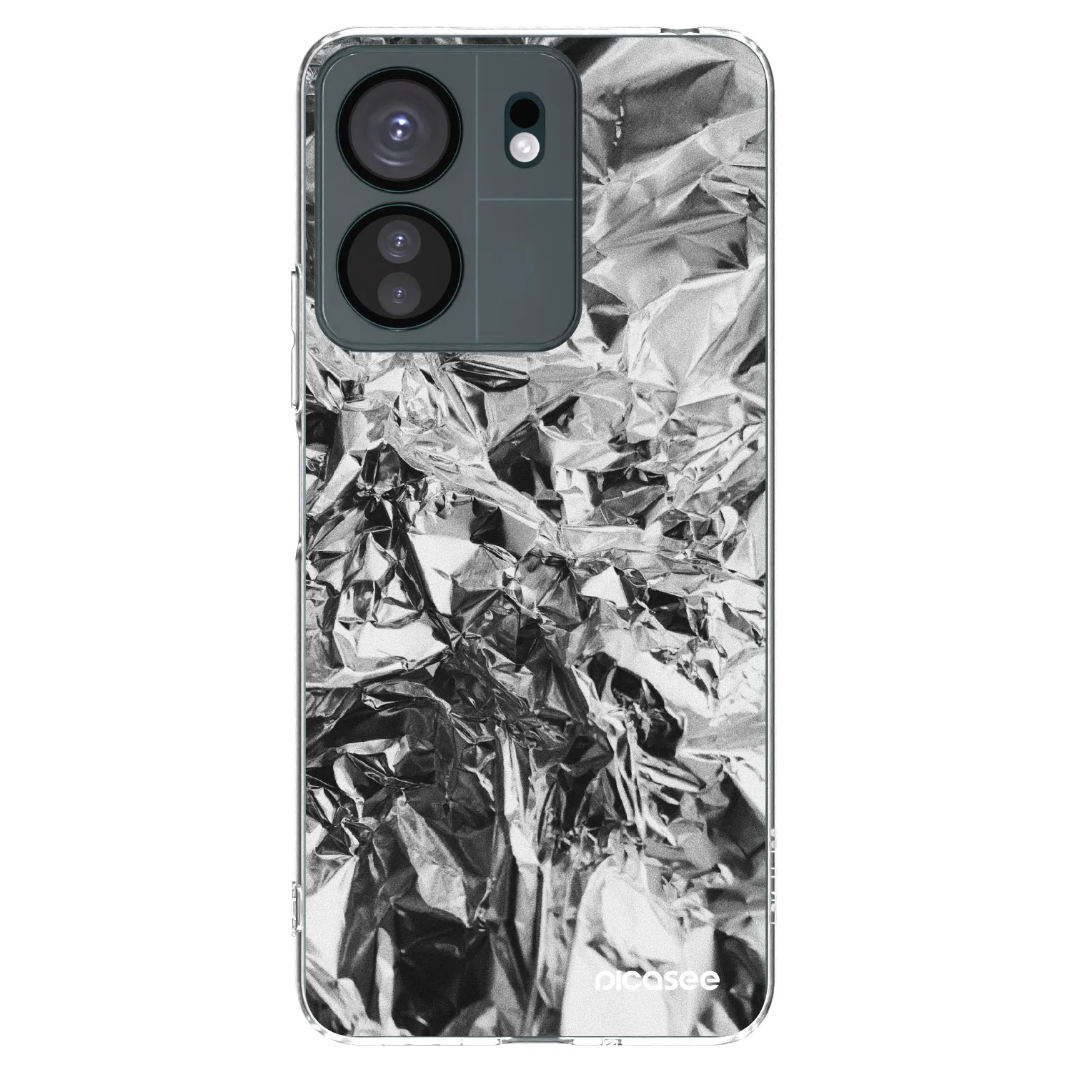 Picasee silikonska prozirna maskica za Xiaomi Redmi 13C 4G - Chrome
