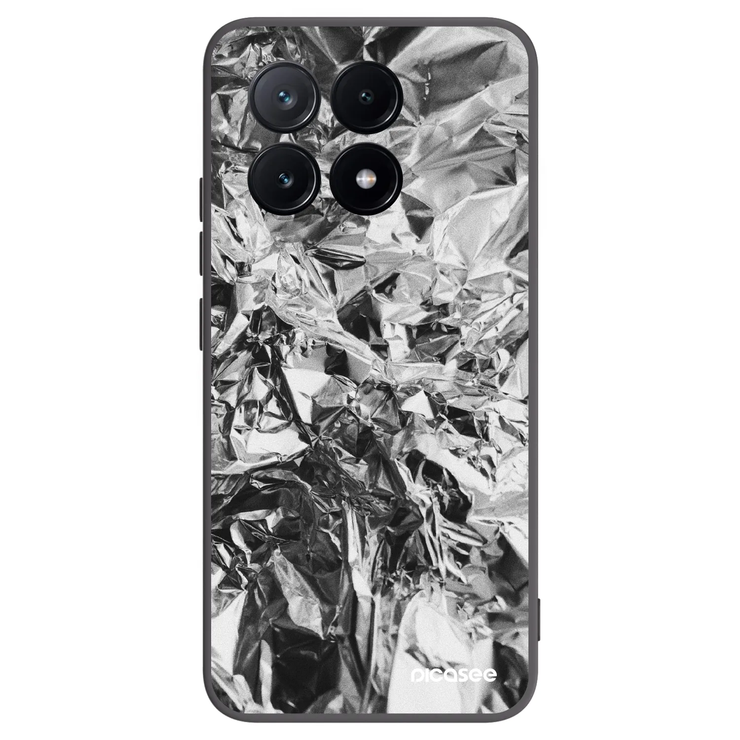 Picasee crna silikonska maskica za Xiaomi Poco X6 Pro - Chrome