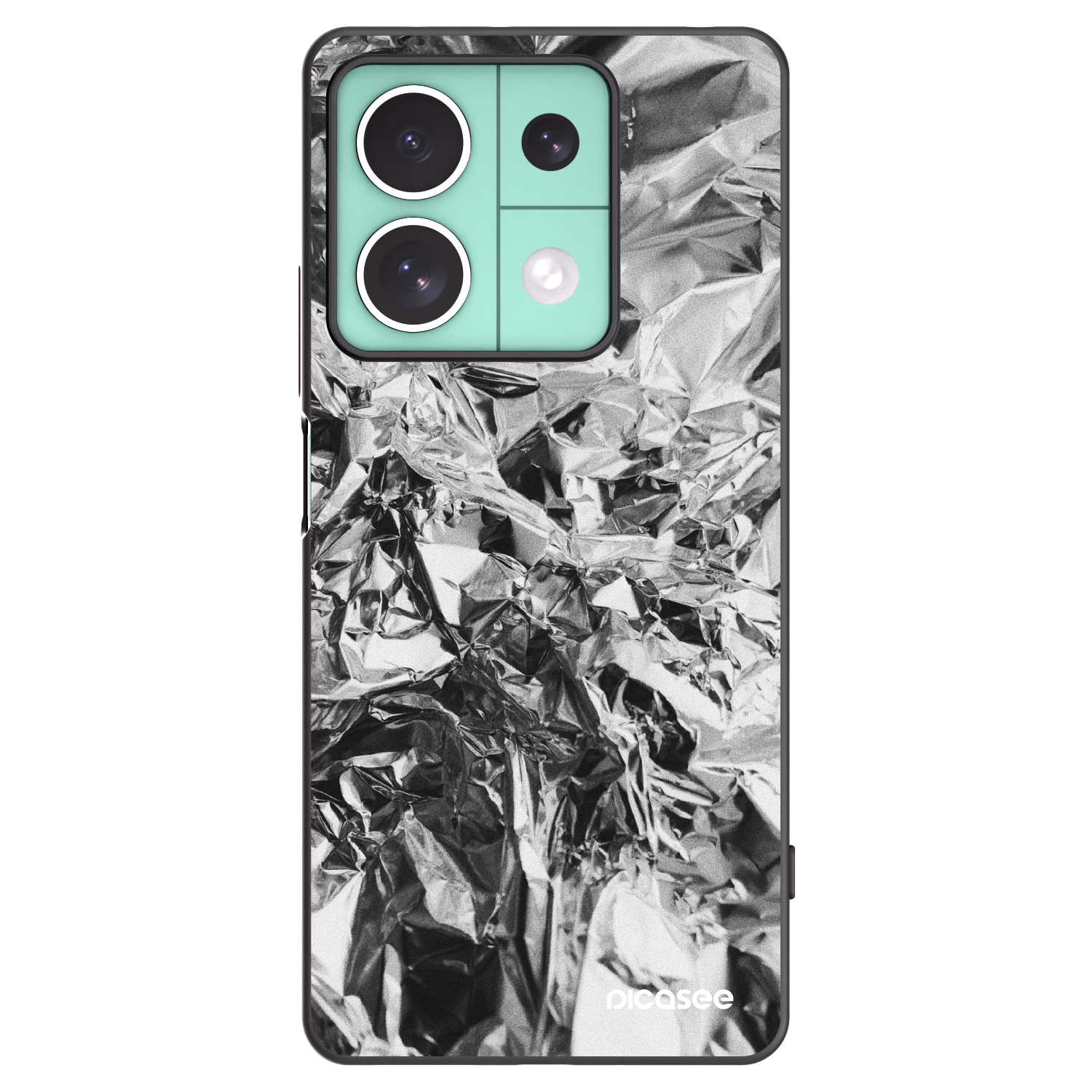 Picasee crna silikonska maskica za Xiaomi Redmi Note 13 5G - Chrome