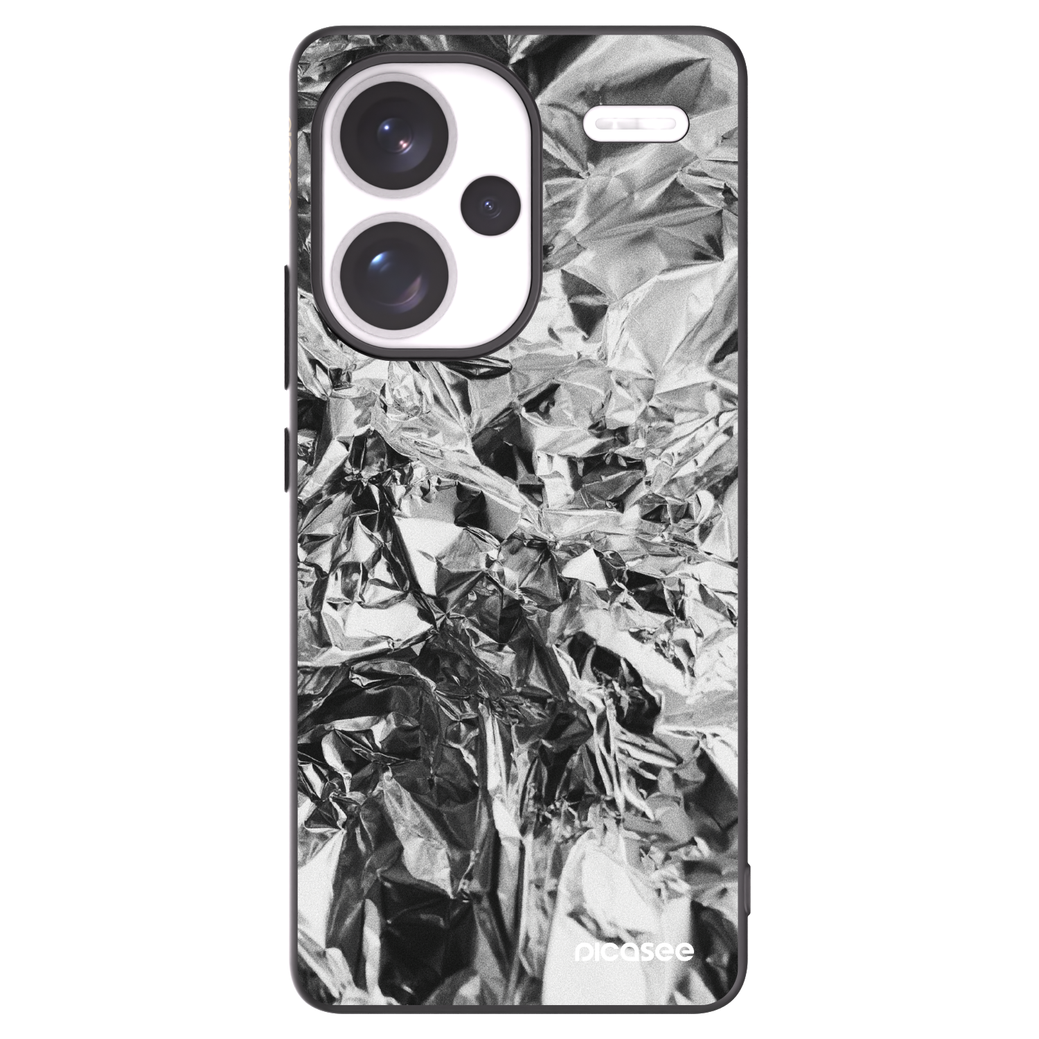 Picasee crna silikonska maskica za Xiaomi Redmi Note 13 Pro+ 5G - Chrome