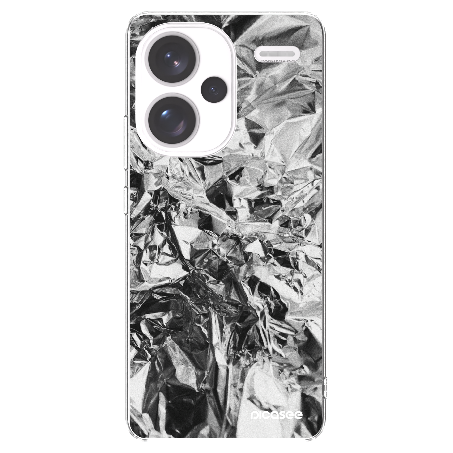 Picasee silikonska prozirna maskica za Xiaomi Redmi Note 13 Pro+ 5G - Chrome