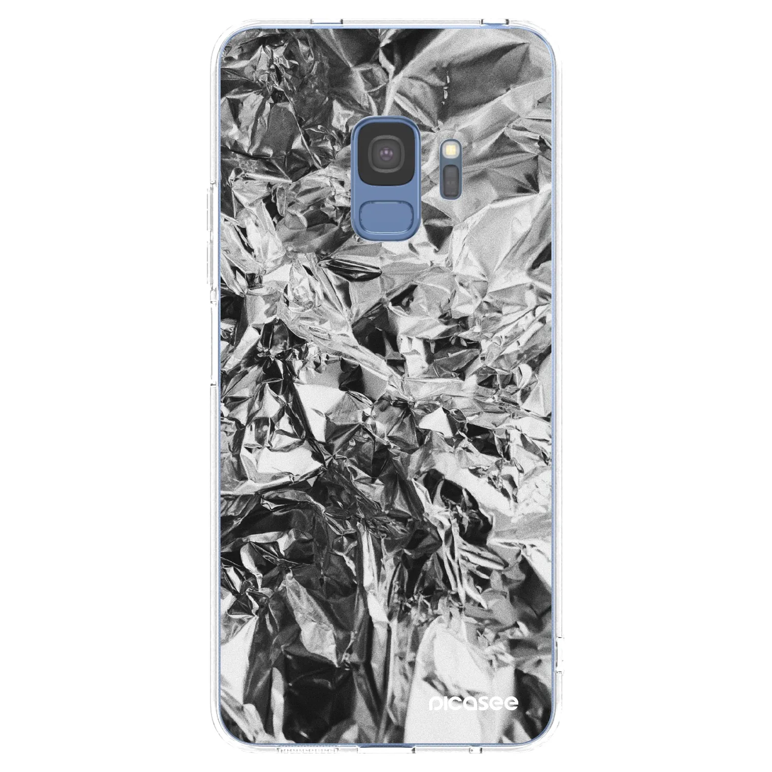 Picasee silikonska prozirna maskica za Samsung Galaxy S9 G960F - Chrome