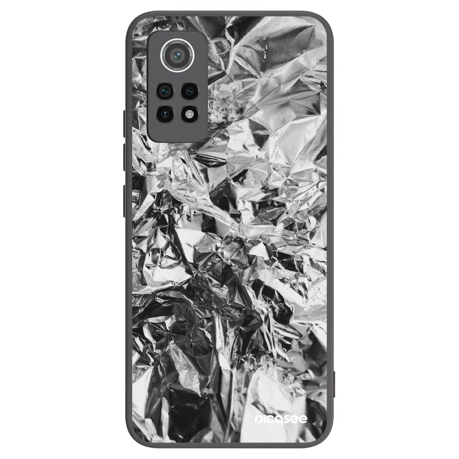 Picasee crna silikonska maskica za Xiaomi Redmi Note 12 Pro 4G - Chrome