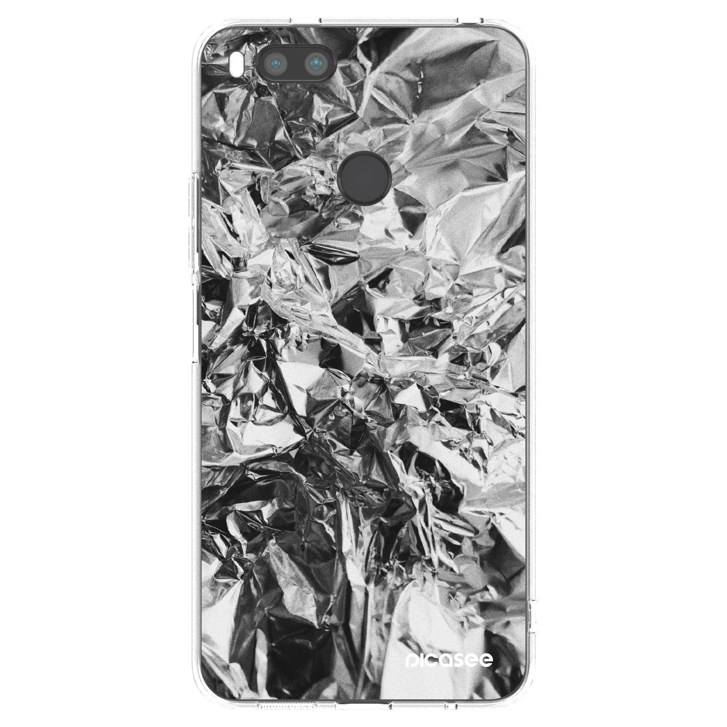 Picasee silikonska prozirna maskica za Xiaomi Mi A1 Global - Chrome