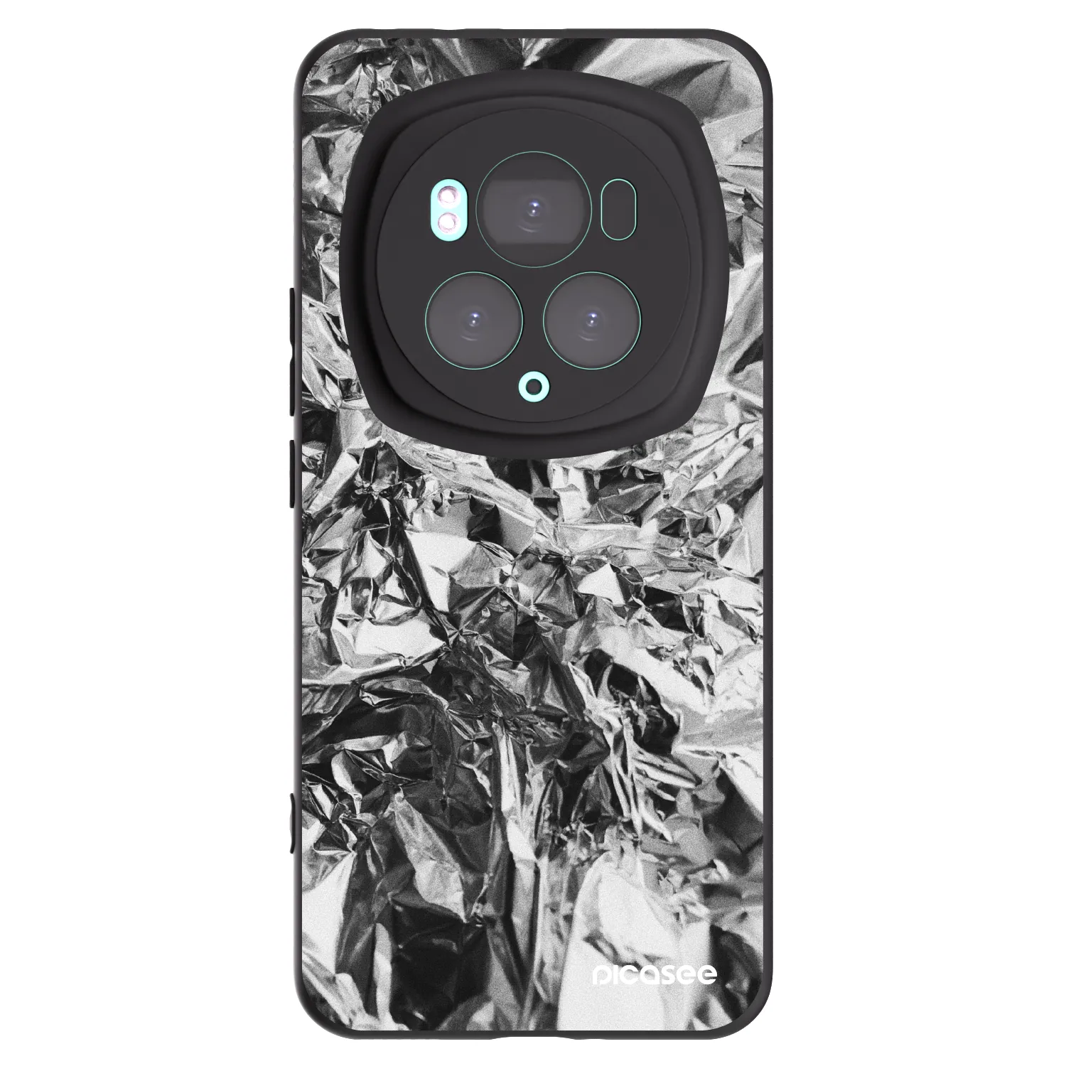 Picasee crna silikonska maskica za Honor Magic6 Pro - Chrome