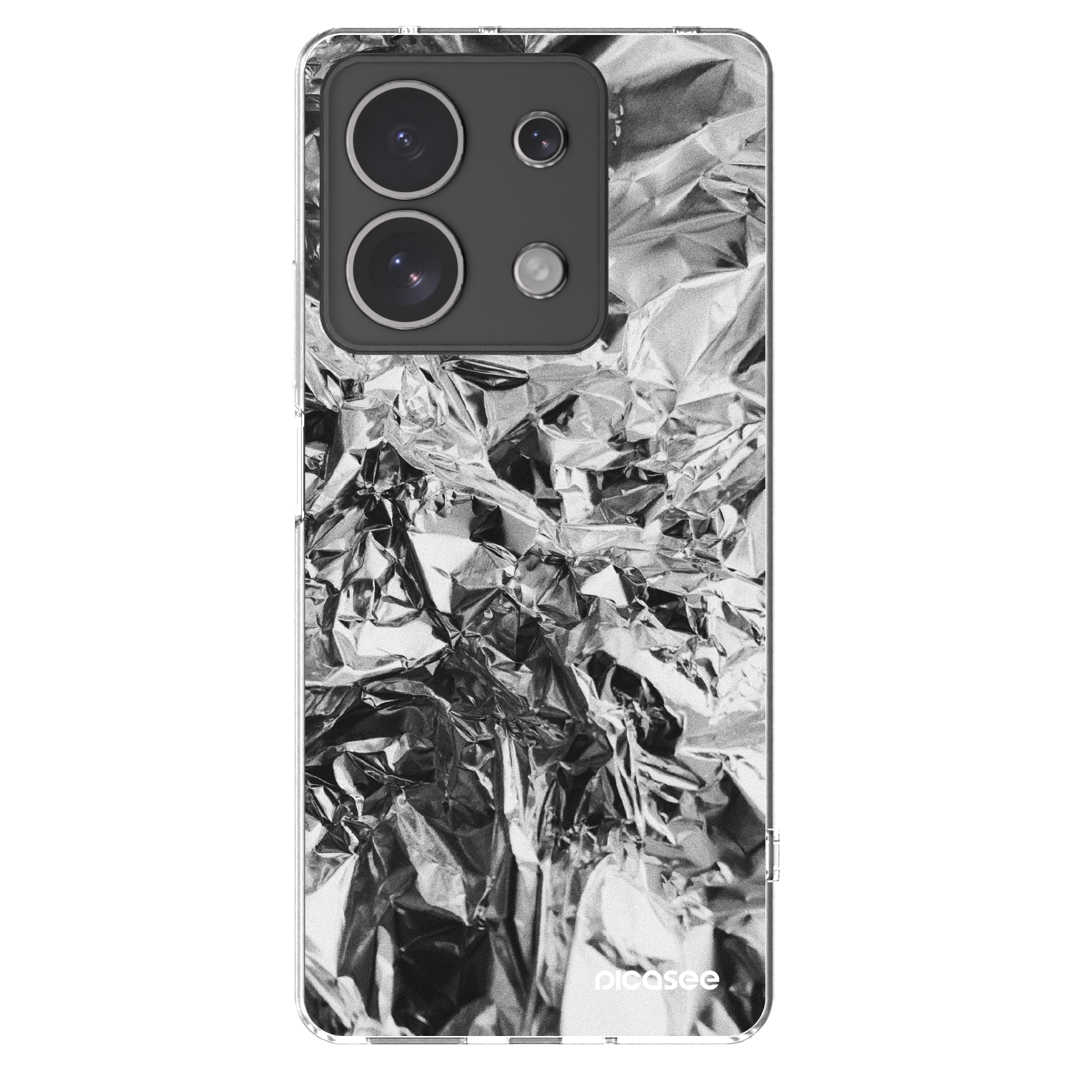 Picasee silikonska prozirna maskica za Xiaomi Redmi Note 13 4G - Chrome