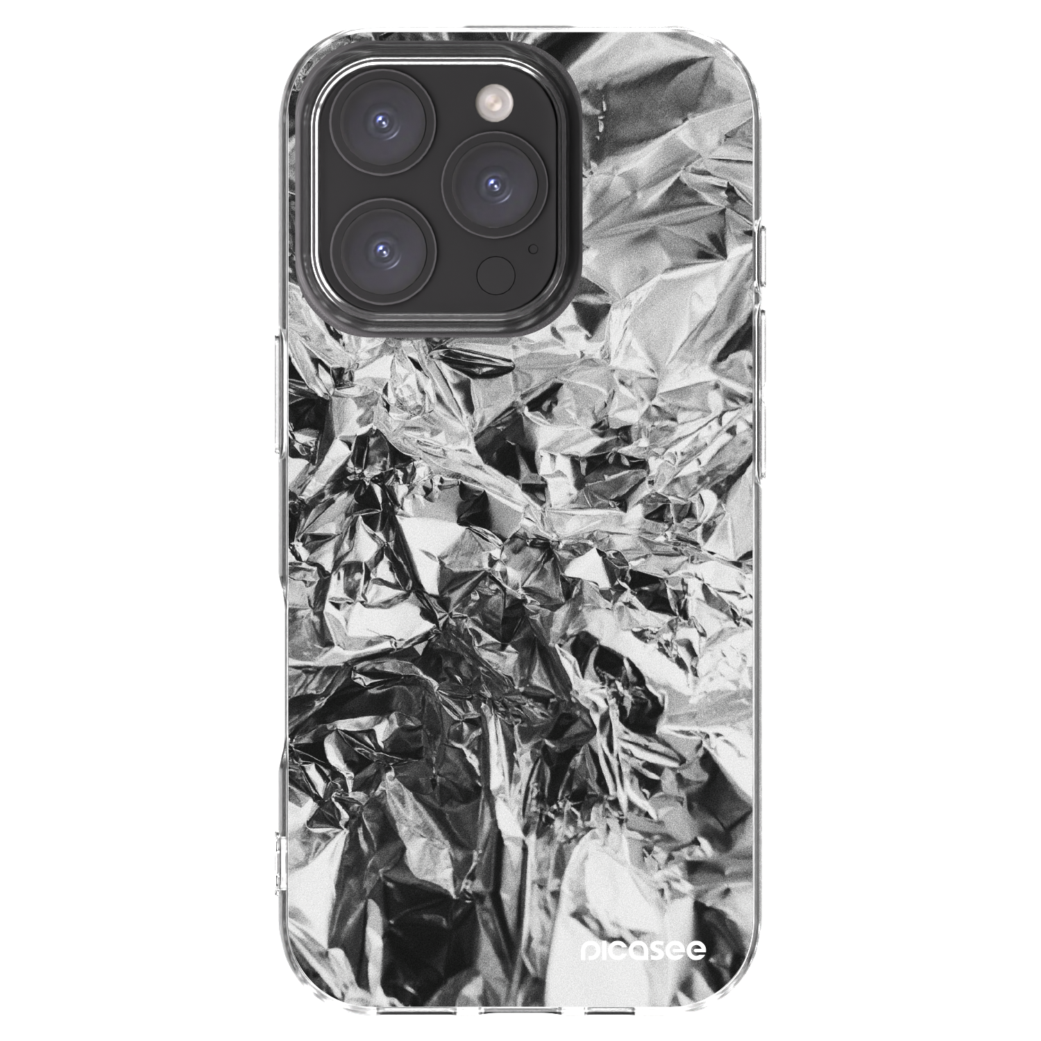 Picasee silikonska prozirna maskica za Apple iPhone 16 Pro - Chrome